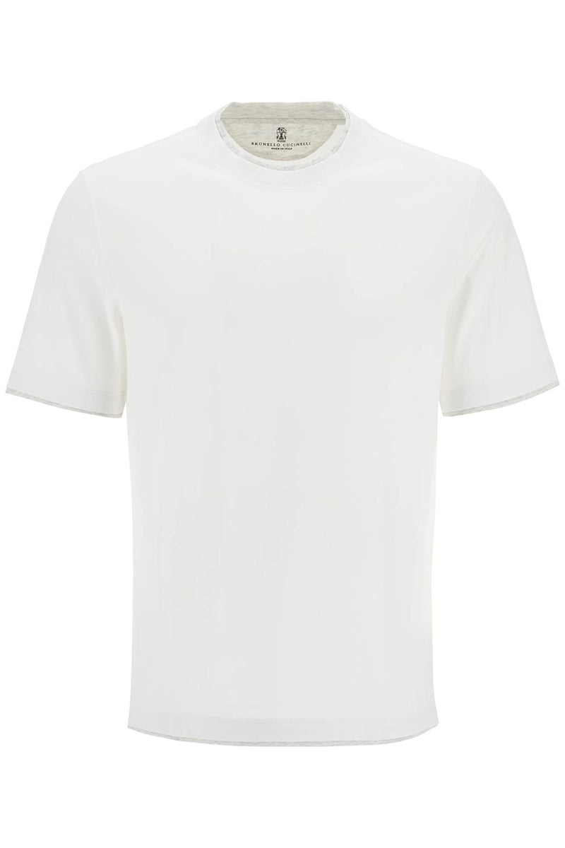 Brunello Cucinelli Layered-Effect T-Shirt White