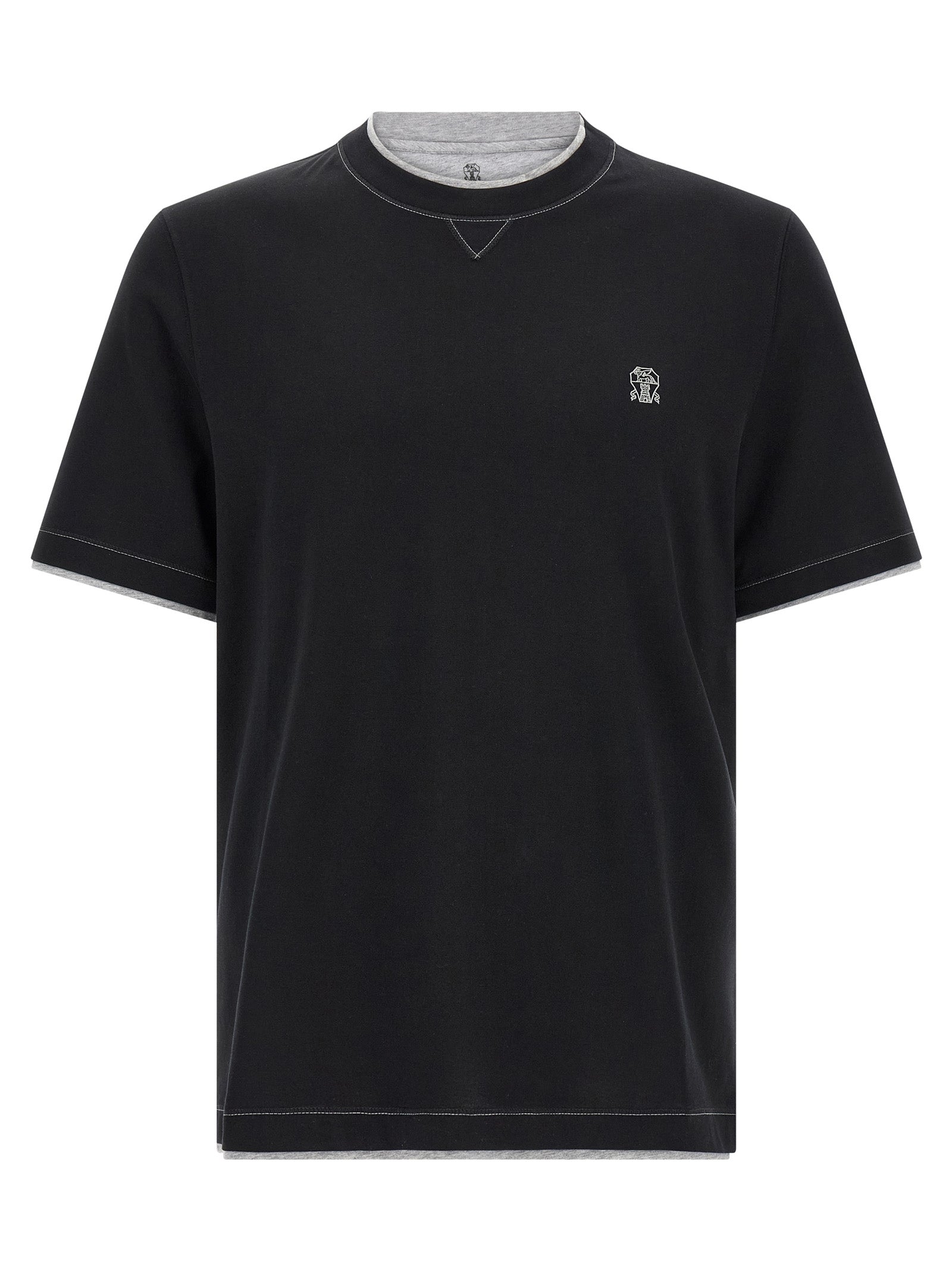 Brunello Cucinelli Double Layer T-Shirt