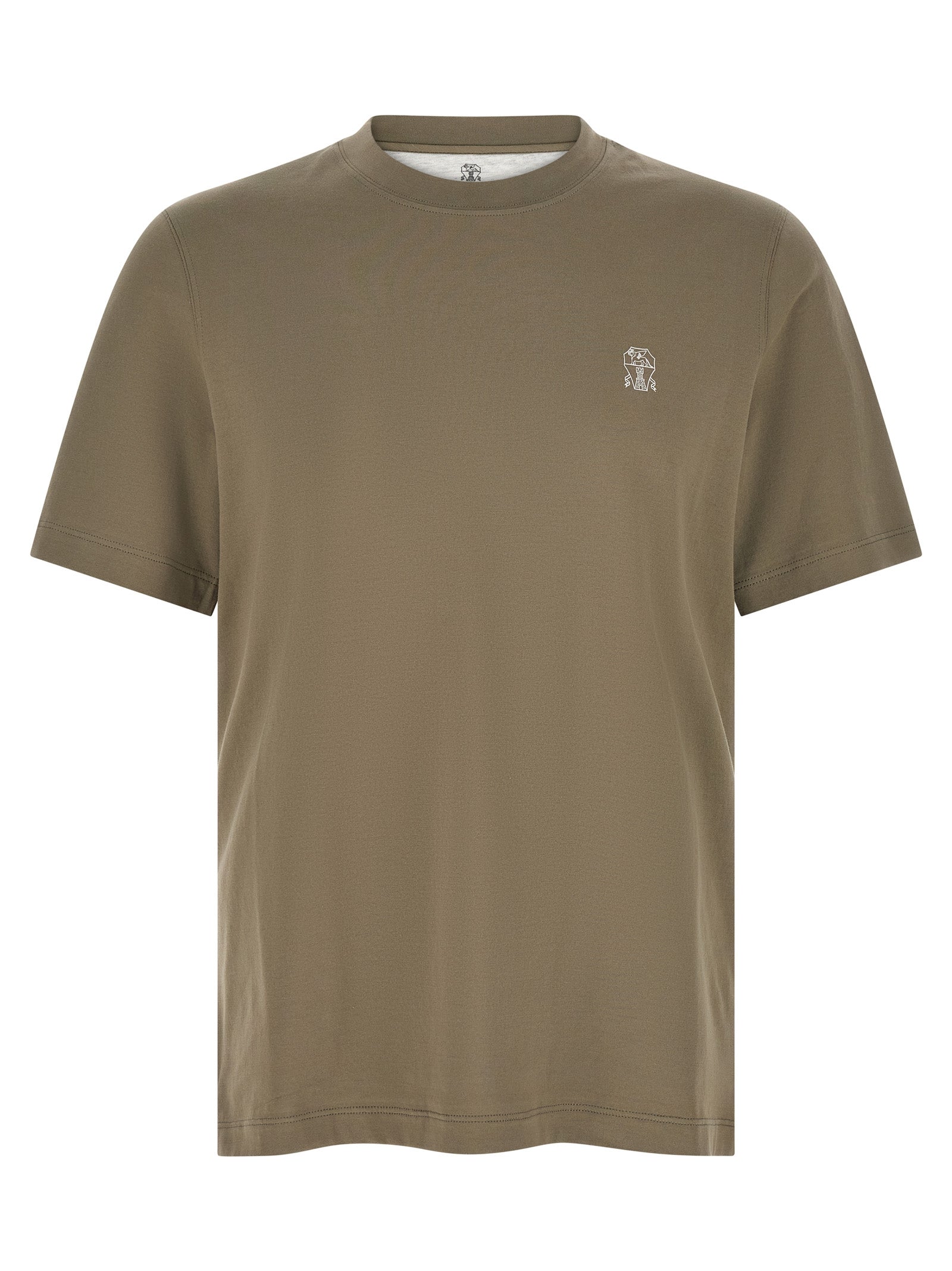 Brunello Cucinelli Logo Print T-Shirt