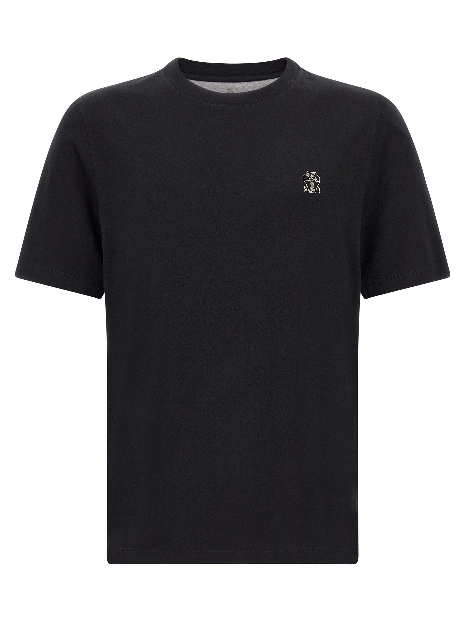 Brunello Cucinelli Logo Embroidery T-Shirt