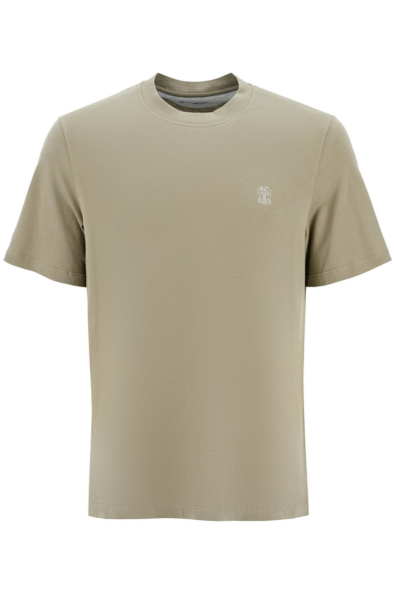 Brunello Cucinelli Regular Fit T-Shirt Khaki