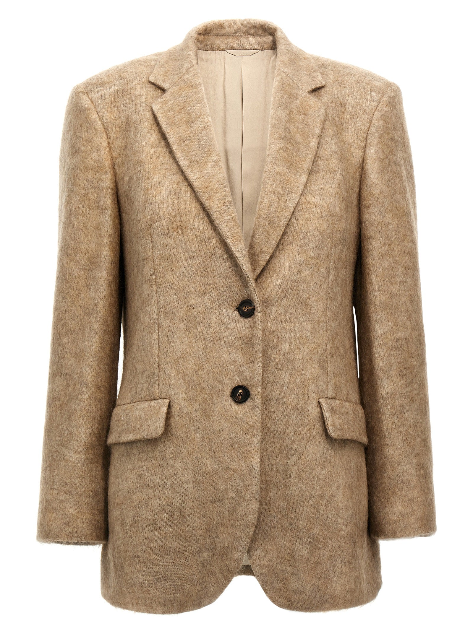 Brunello Cucinelli Single-Breasted Mohair Blazer