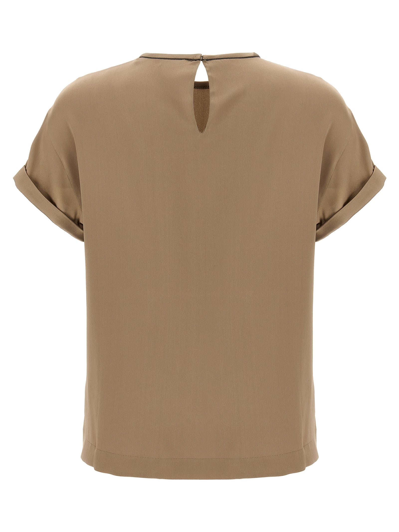 Brunello Cucinelli Monile Silk Blouse