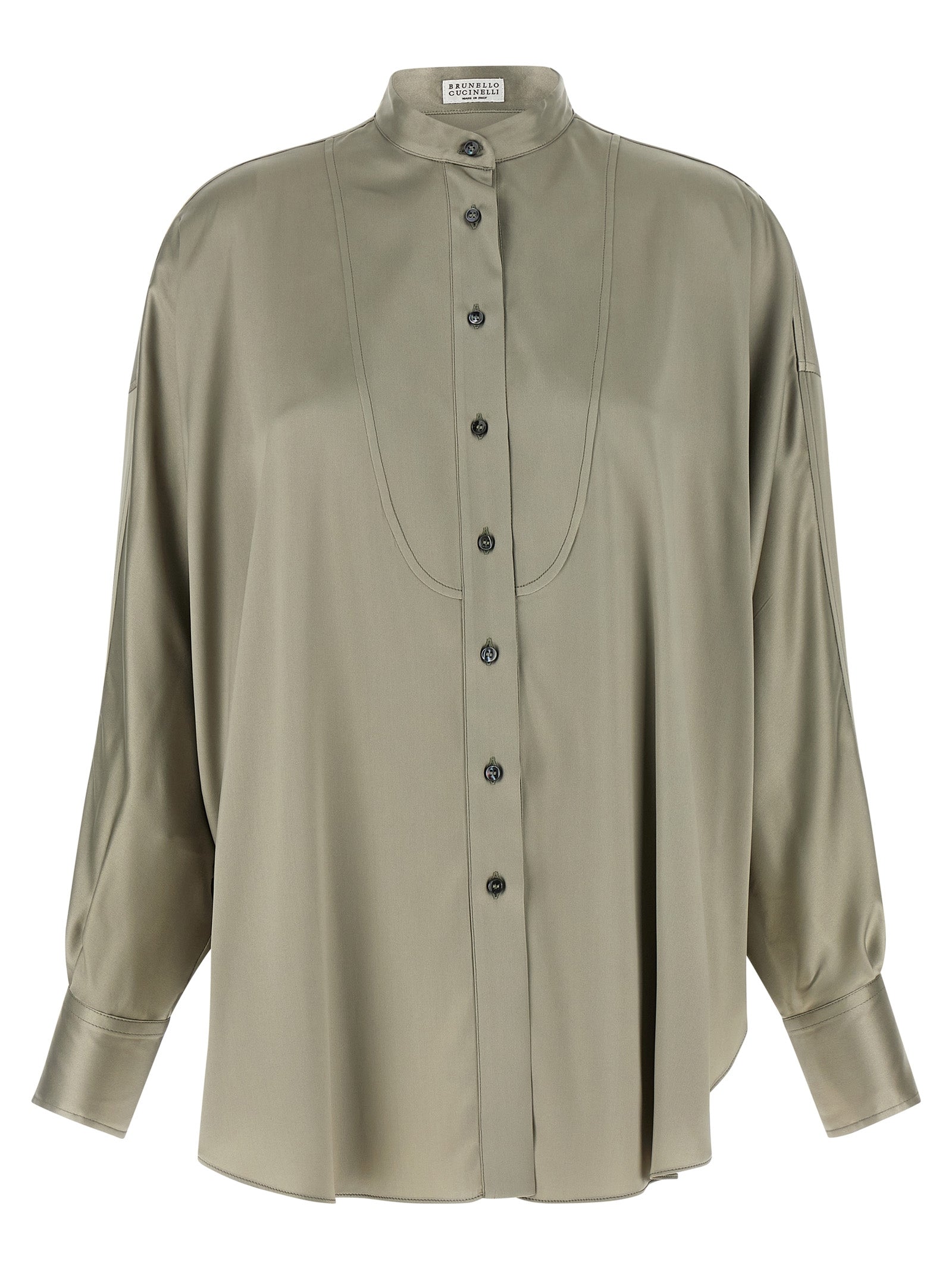 Brunello Cucinelli Korean Collar Shirt