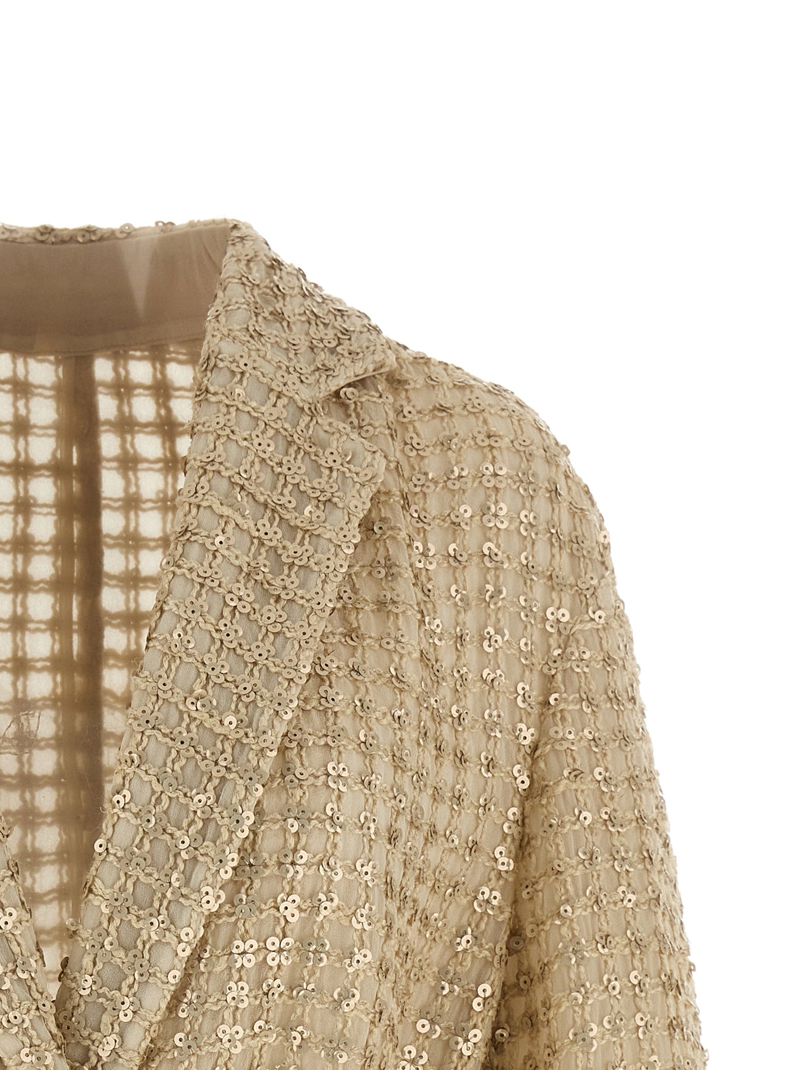 Brunello Cucinelli 'Dazzling Net Embroidery' Organza Blazer