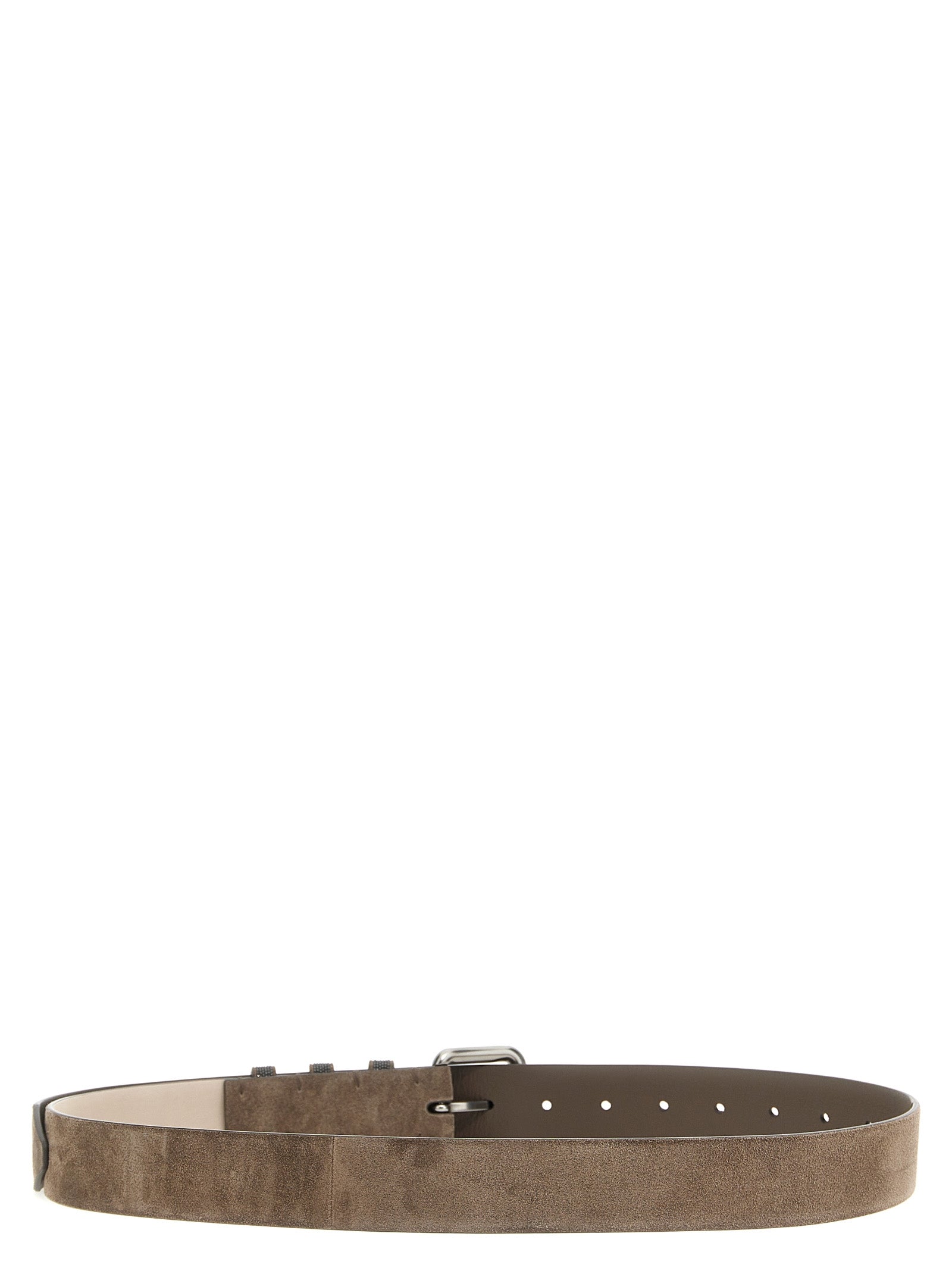 Brunello Cucinelli Monile Suede Belt