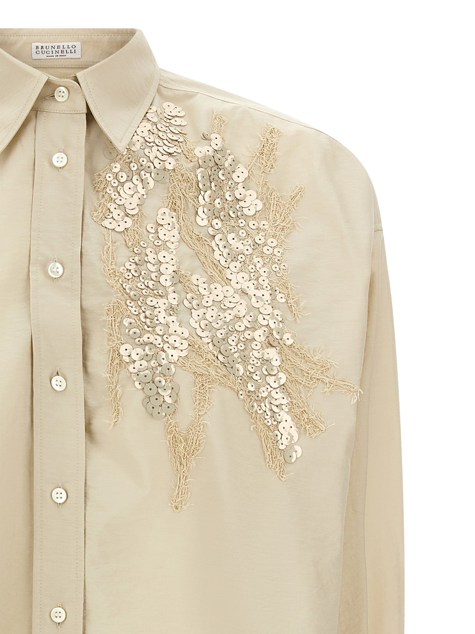 Brunello Cucinelli 'Dazzling Seabed Embroidery' Shirt