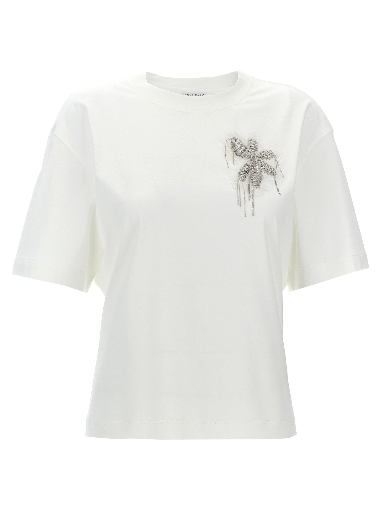 Brunello Cucinelli 'Monile' Flower T-Shirt