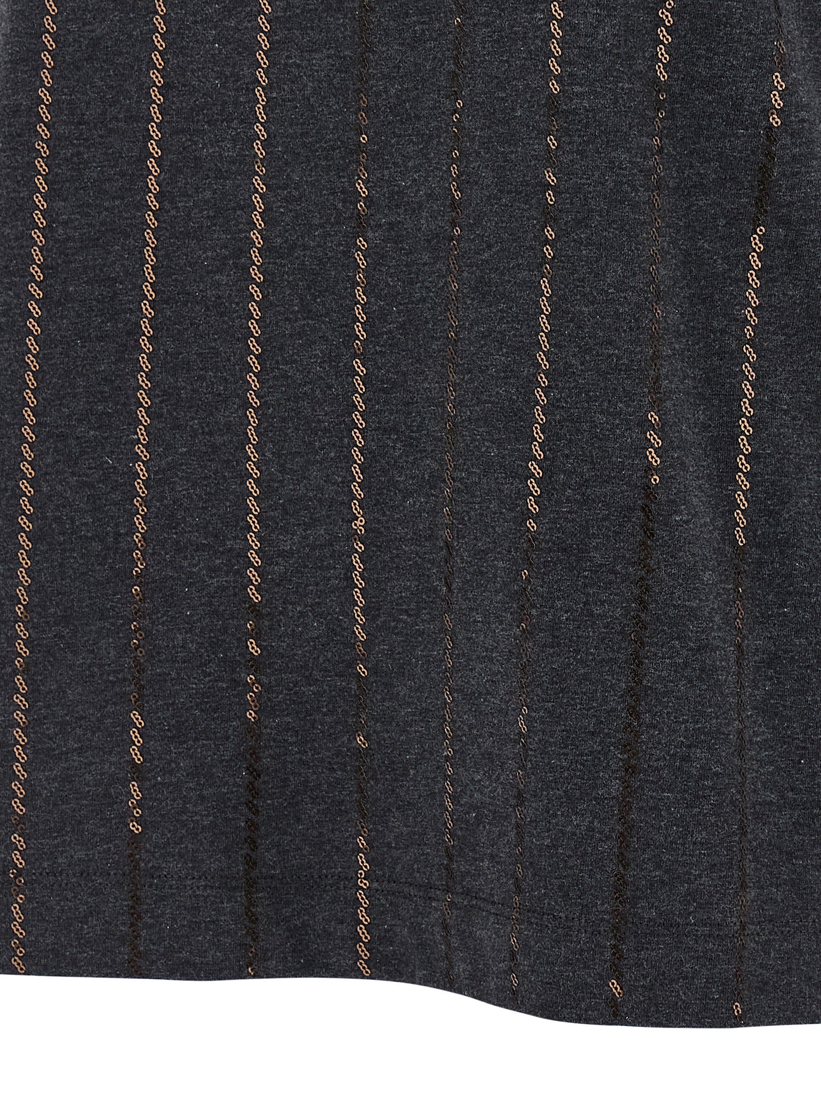 Brunello Cucinelli 'Dazzling Chalk Stripe Embroidery' T-Shirt
