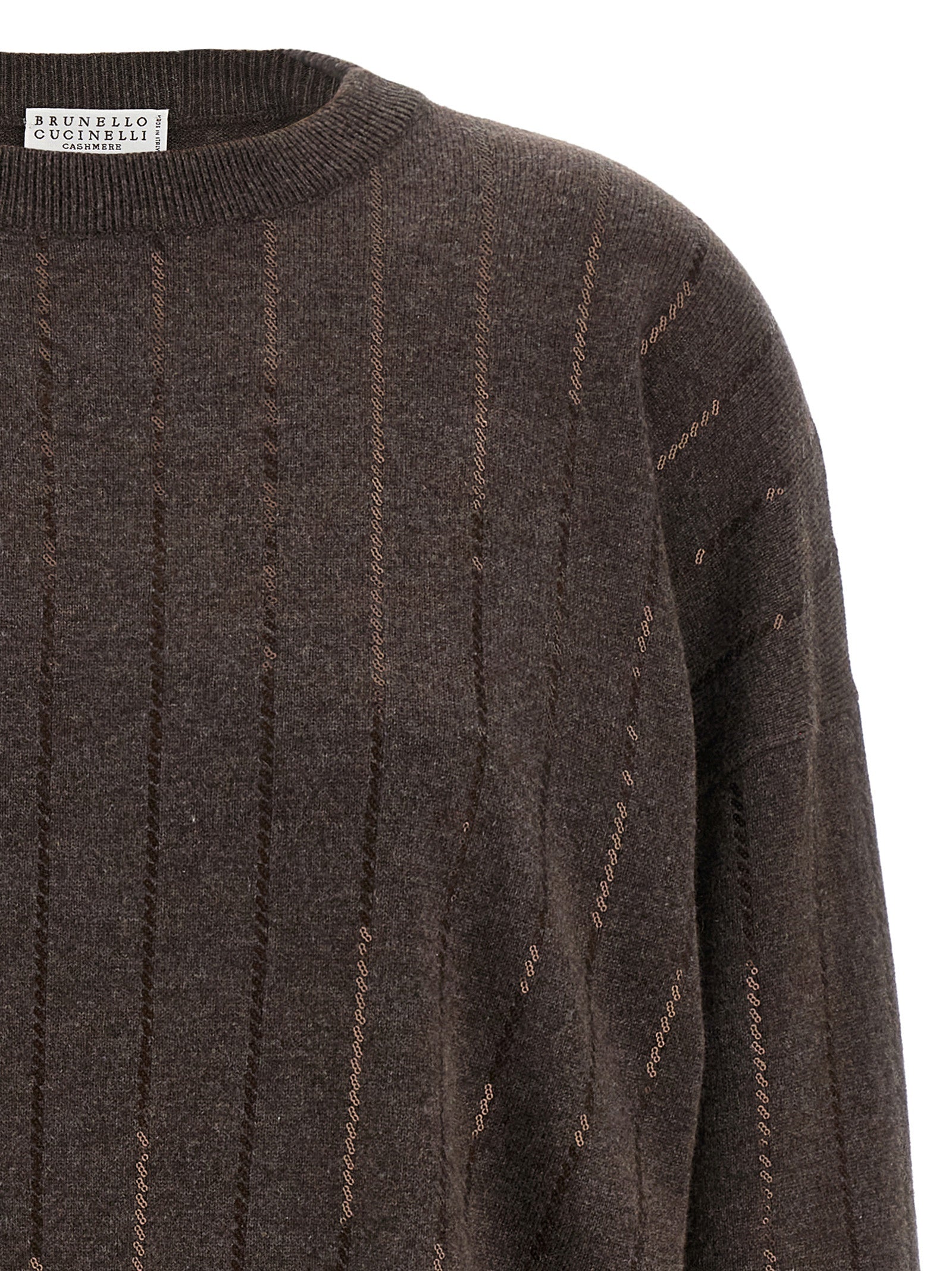 Brunello Cucinelli Sequin Cashmere Sweater