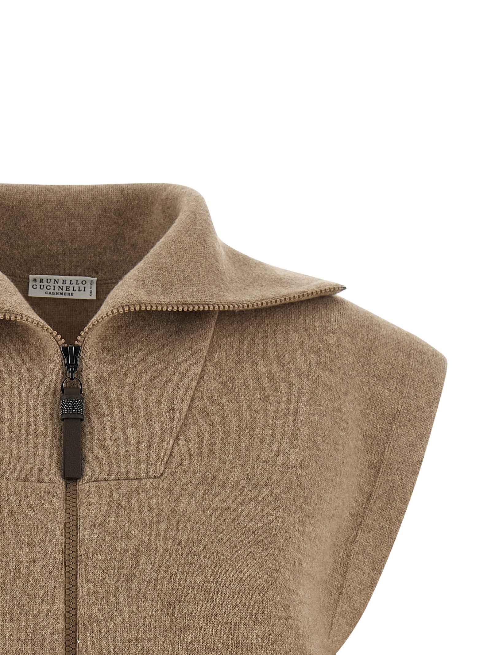 Brunello Cucinelli 'Shiny Zipper Pull' Vest