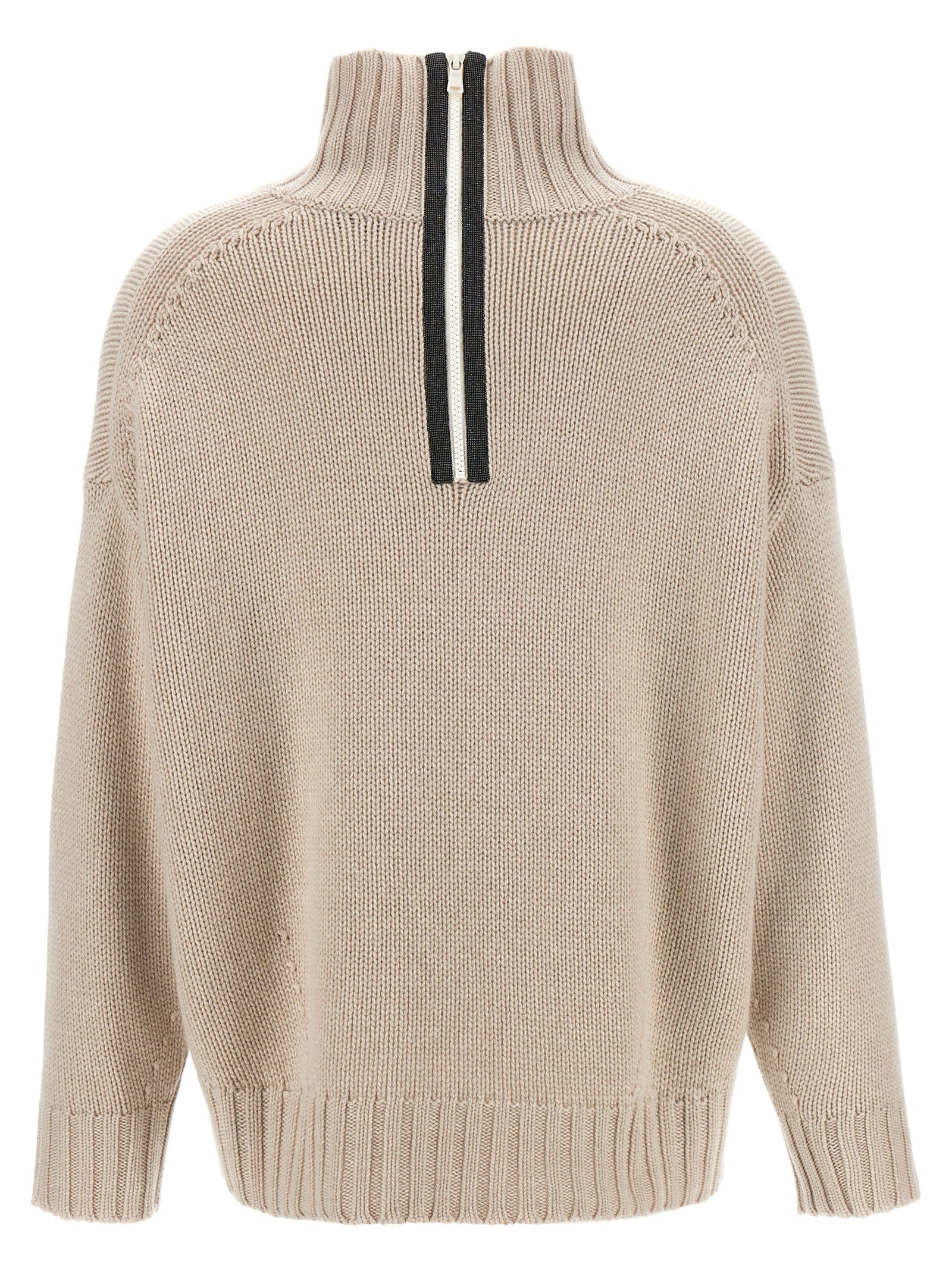 Brunello Cucinelli 'Monile' Half Zip Sweater