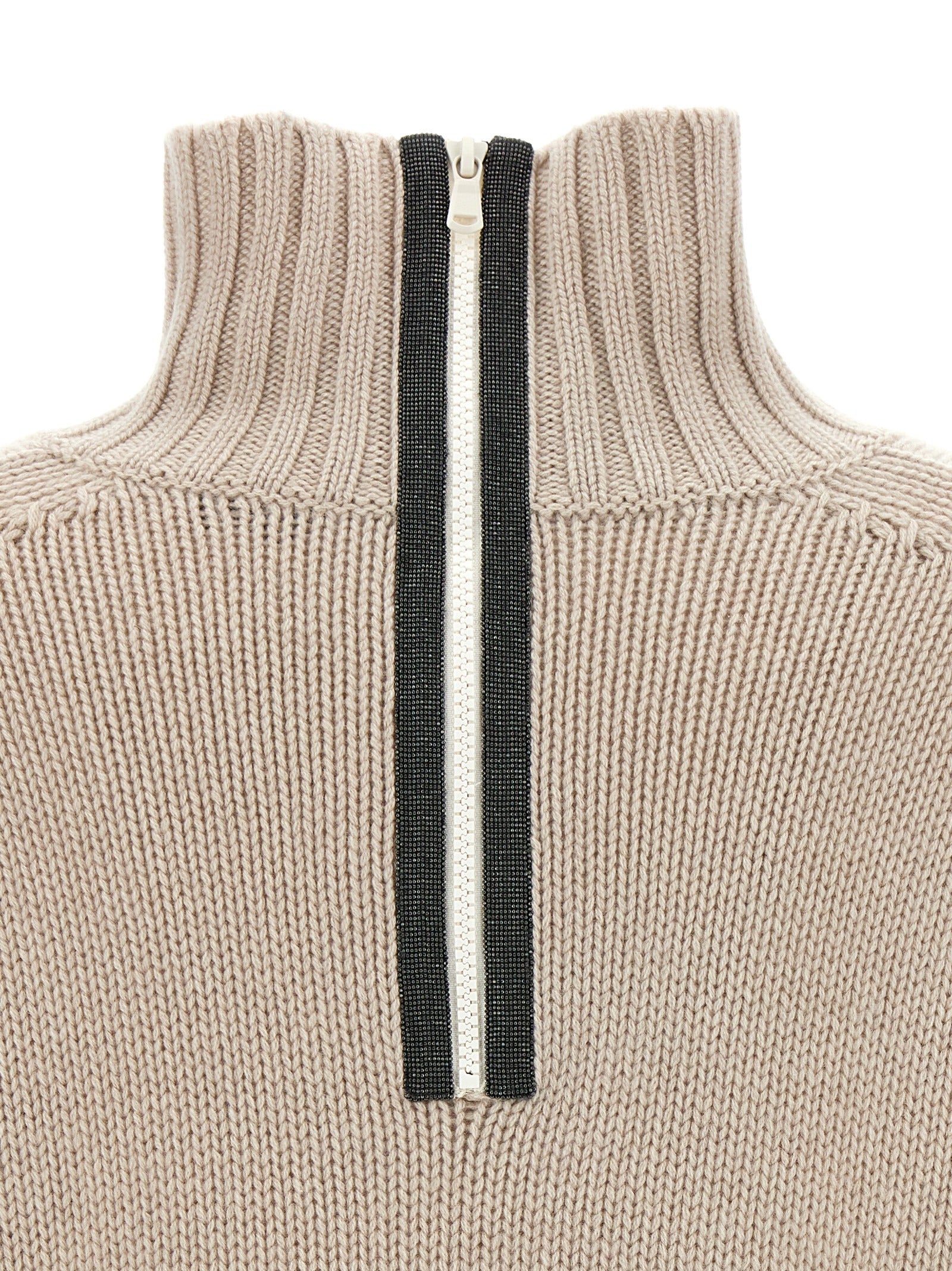 Brunello Cucinelli 'Monile' Half Zip Sweater