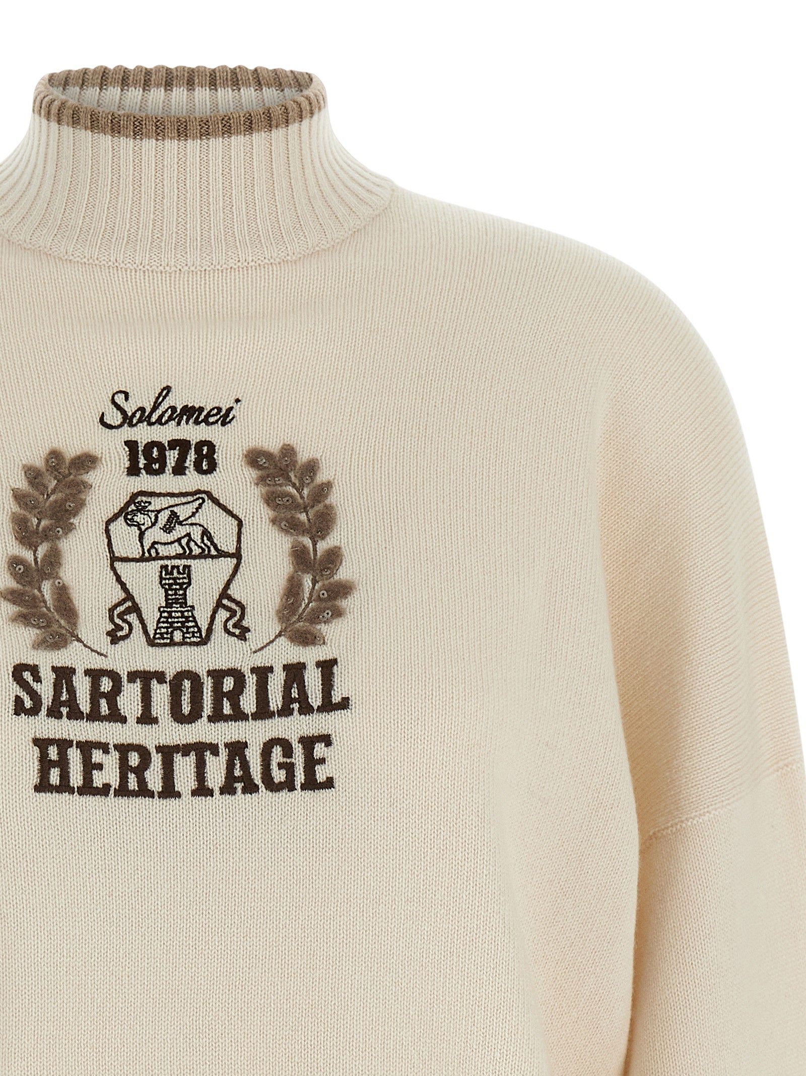 Brunello Cucinelli Heraldic Embroidery Sweater