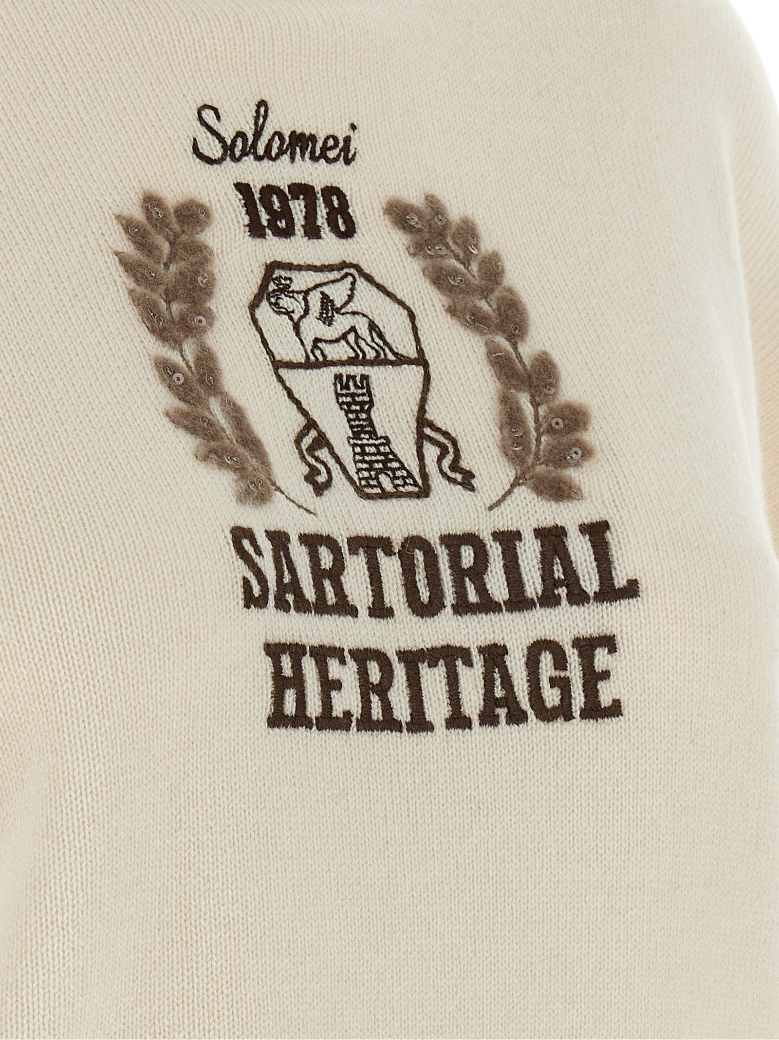 Brunello Cucinelli Heraldic Embroidery Sweater