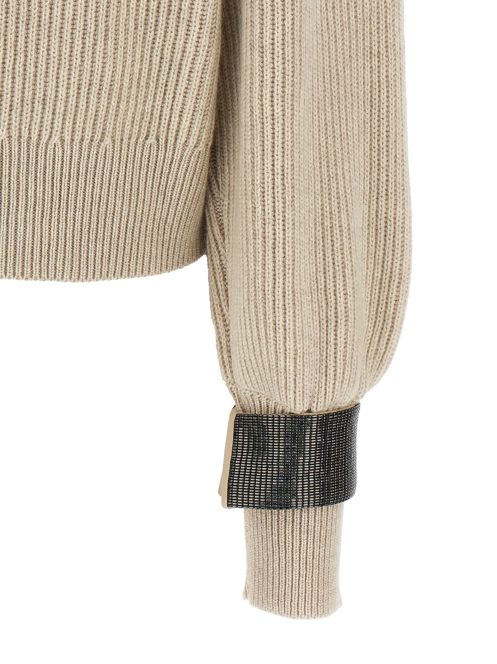 Brunello Cucinelli Monile Cuffs Sweater
