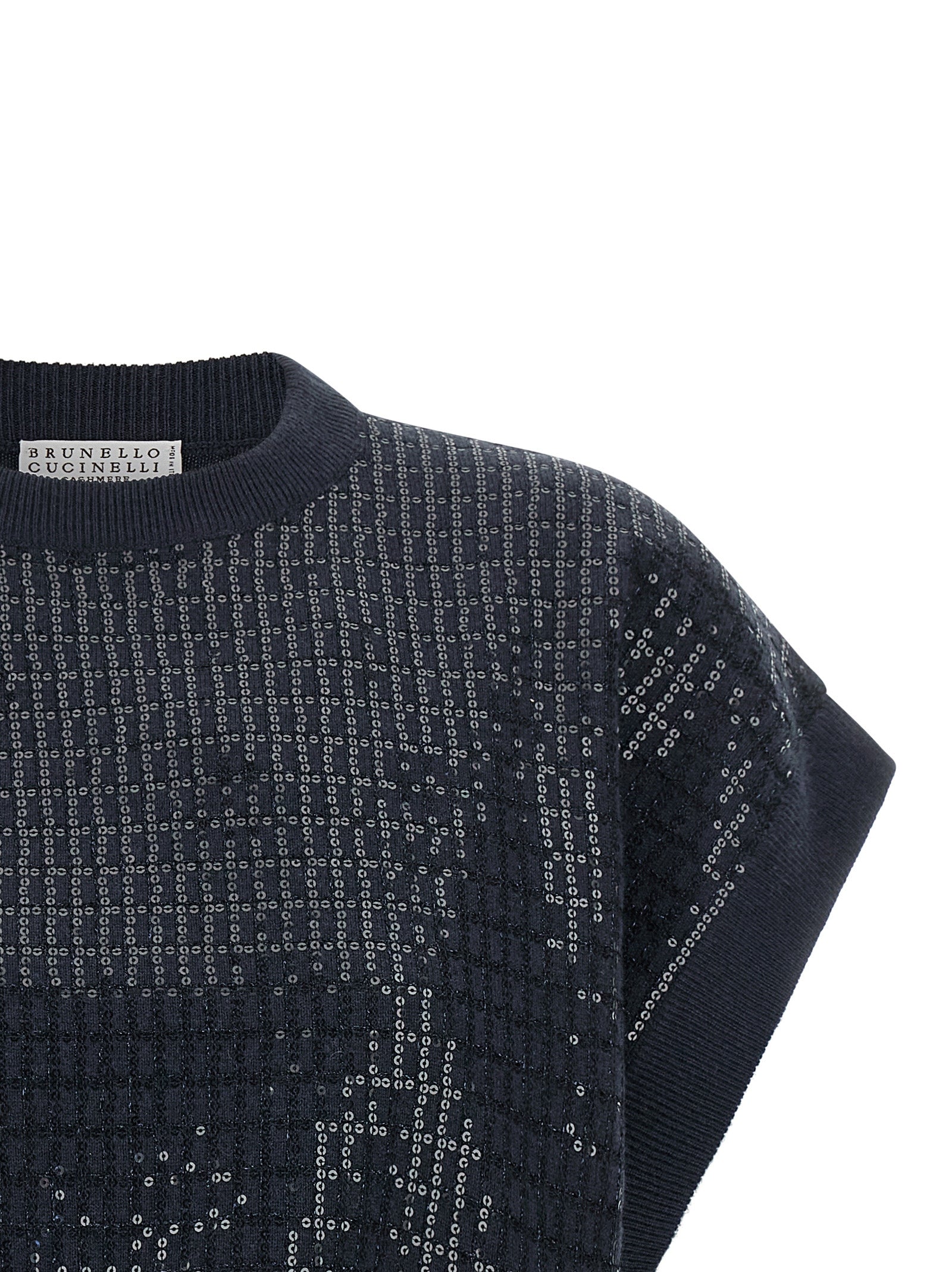 Brunello Cucinelli Sequin Embroidered Sweater