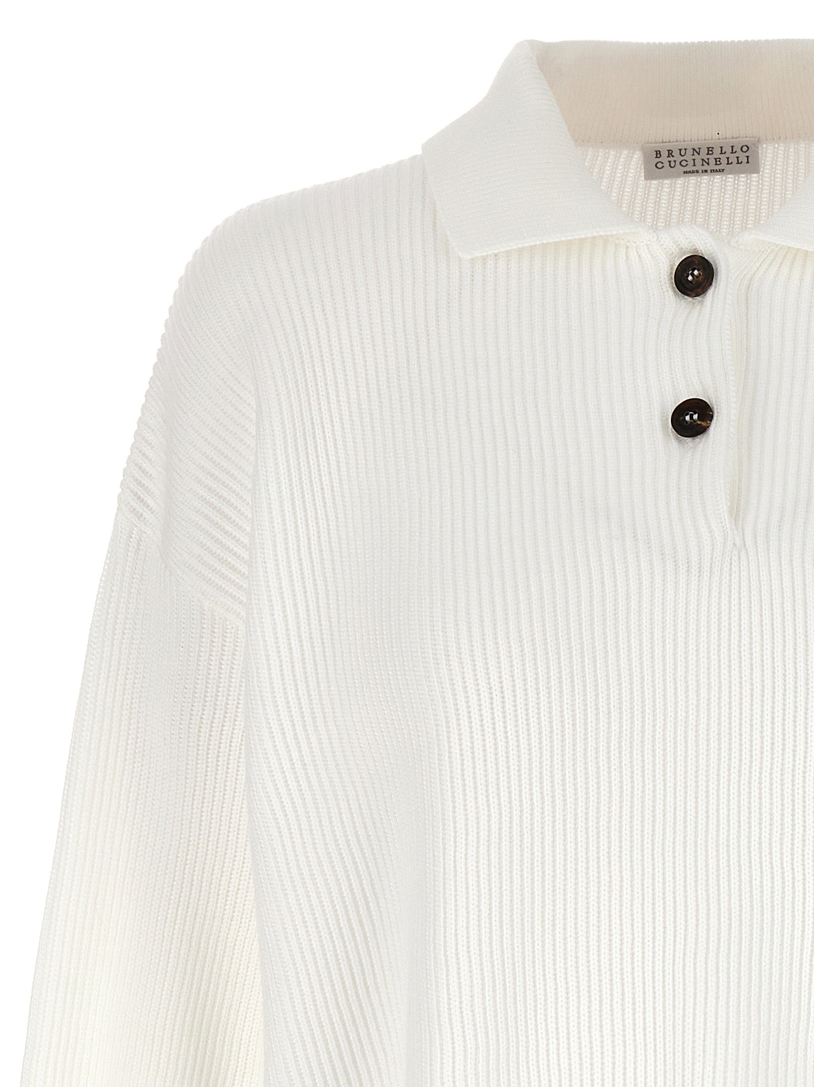 Brunello Cucinelli English Rib Polo Shirt