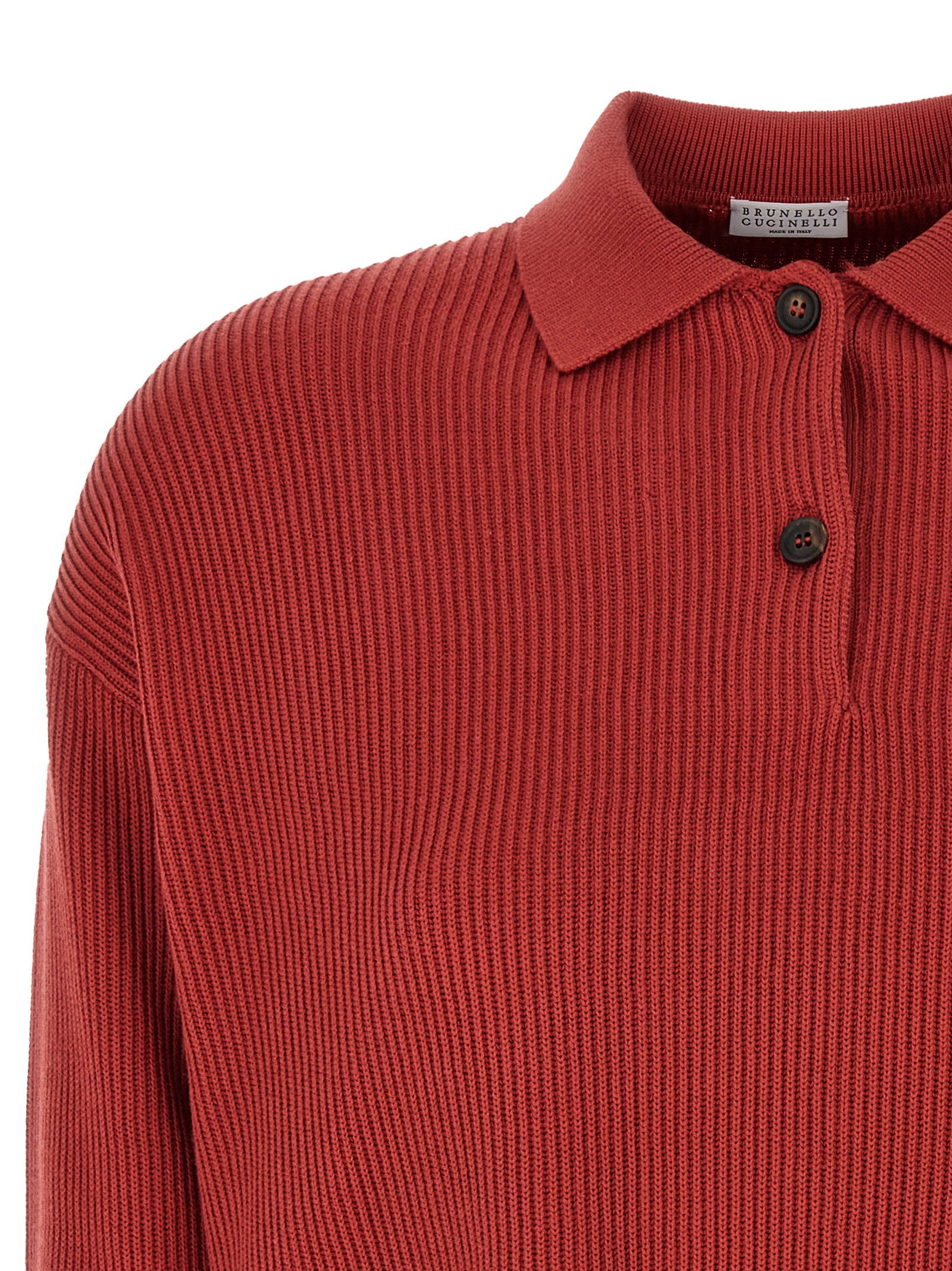 Brunello Cucinelli Knitted Polo Shirt