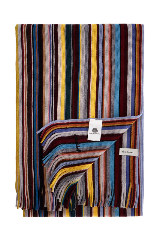 Paul Smith Multicolored Wool Scarf Multicolor