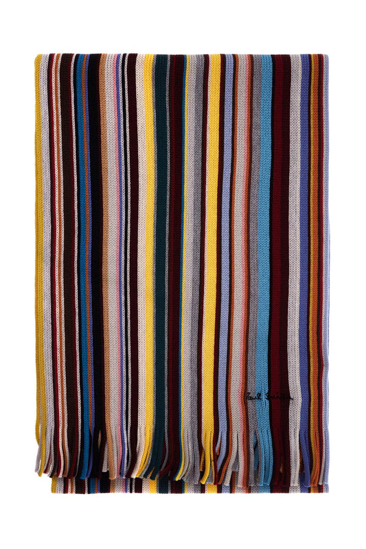 Paul Smith Multicolored Wool Scarf Multicolor