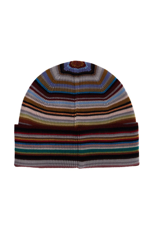 Paul Smith Signature Stripe Virgin Wool Beanie Hat Multicolor