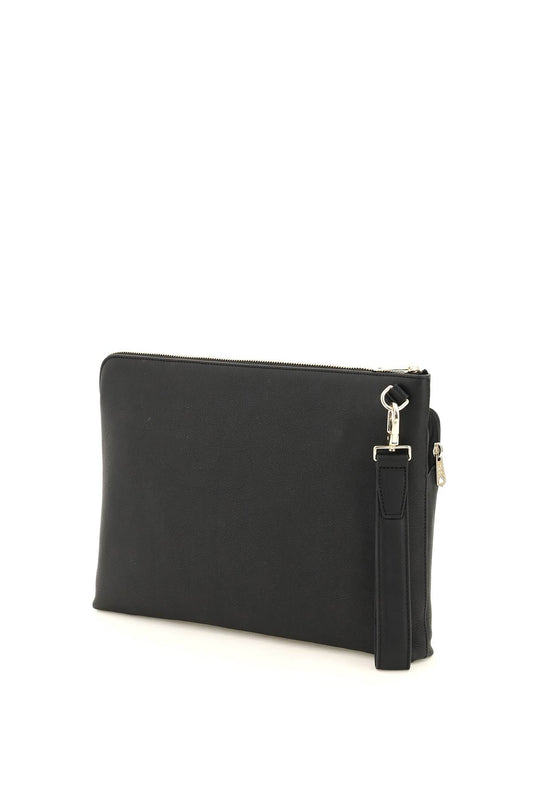 Paul Smith Signture Stripe Leather Pouch Black