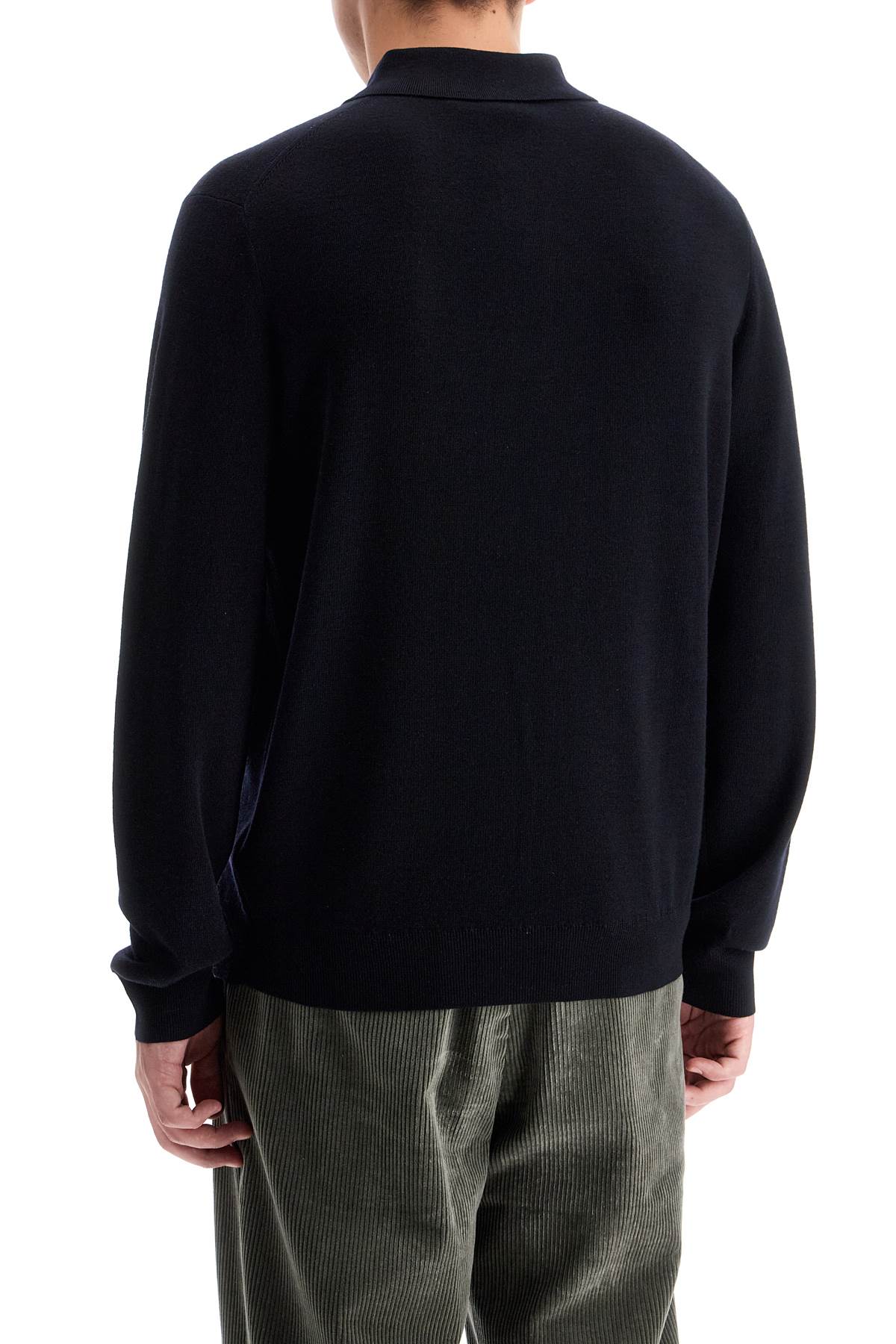 Paul Smith Merino Wool Polo-Style Pullover Sweater