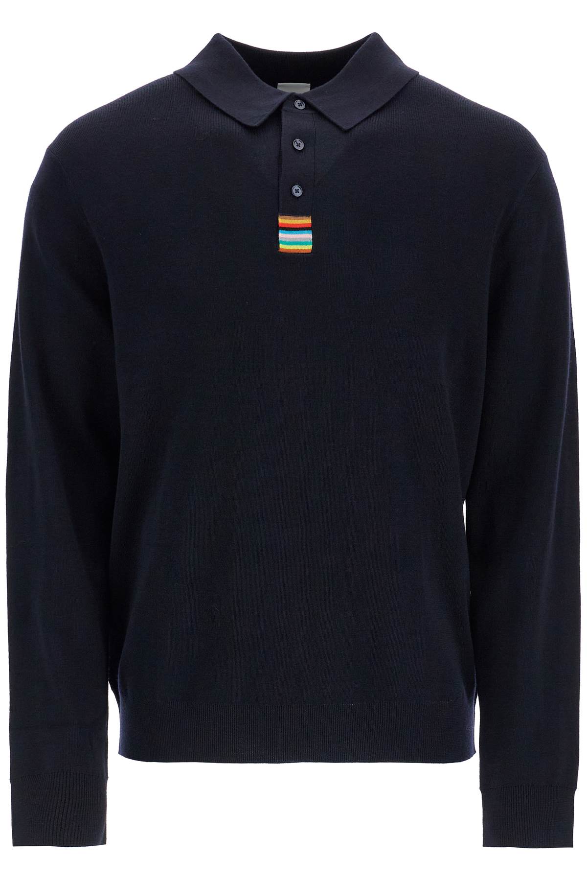 Paul Smith Merino Wool Polo-Style Pullover Sweater