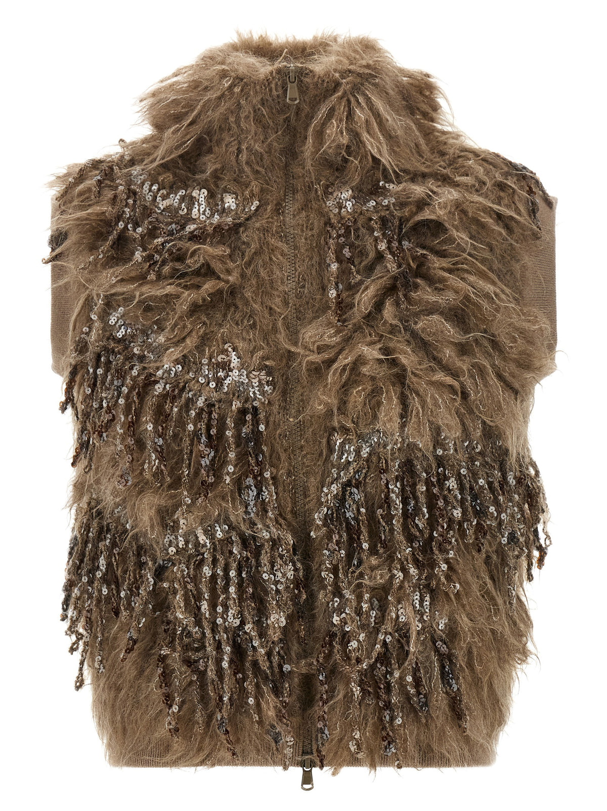 Brunello Cucinelli 'Dazzling Moss Embroidery' Vest