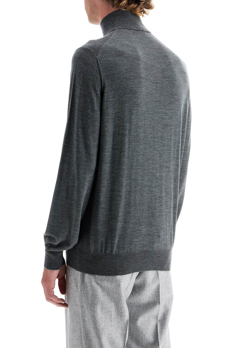 Brunello Cucinelli High-Neck Pullover Sweater Grey