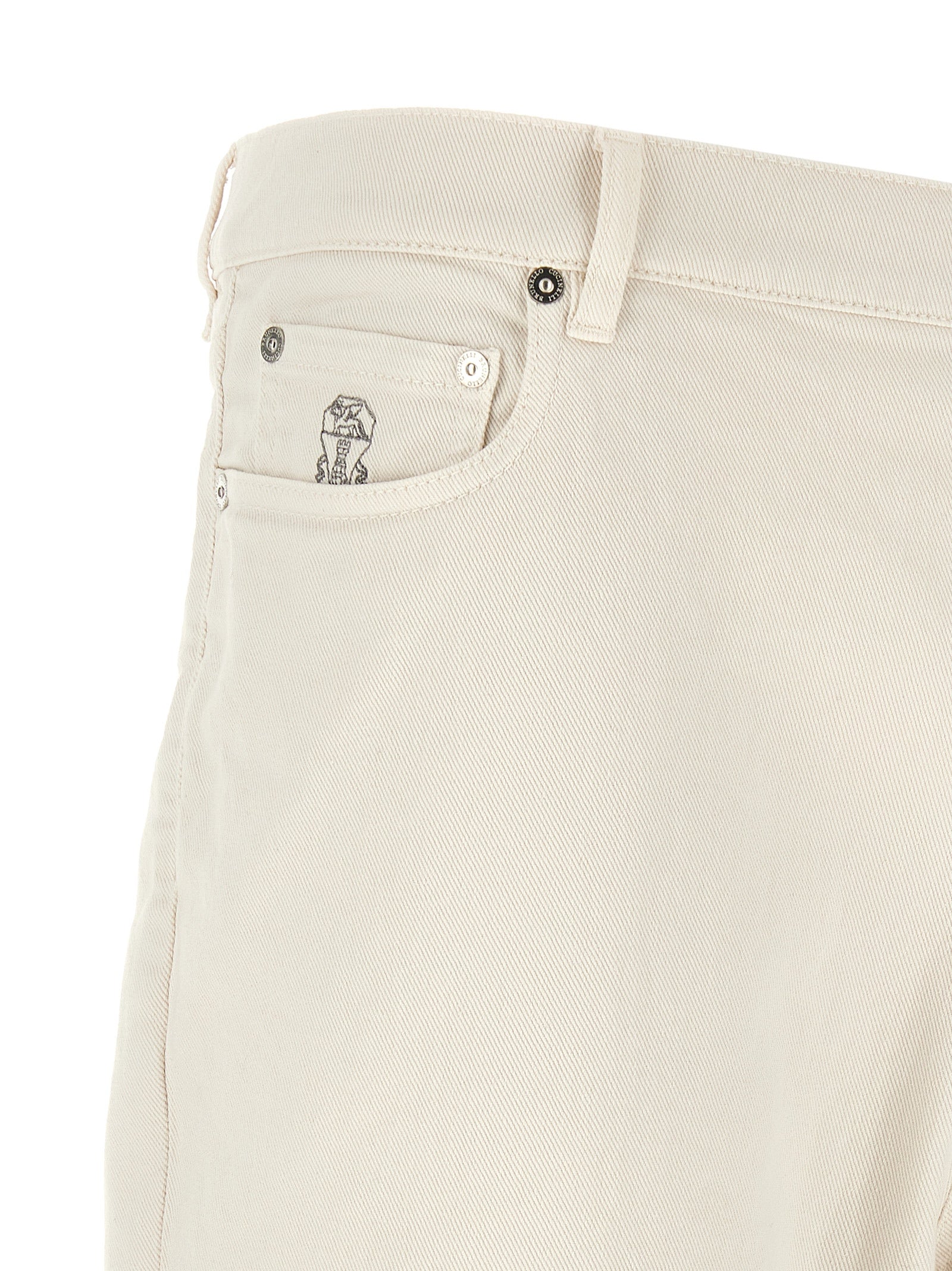 Brunello Cucinelli Garment-Dyed Denim Jeans