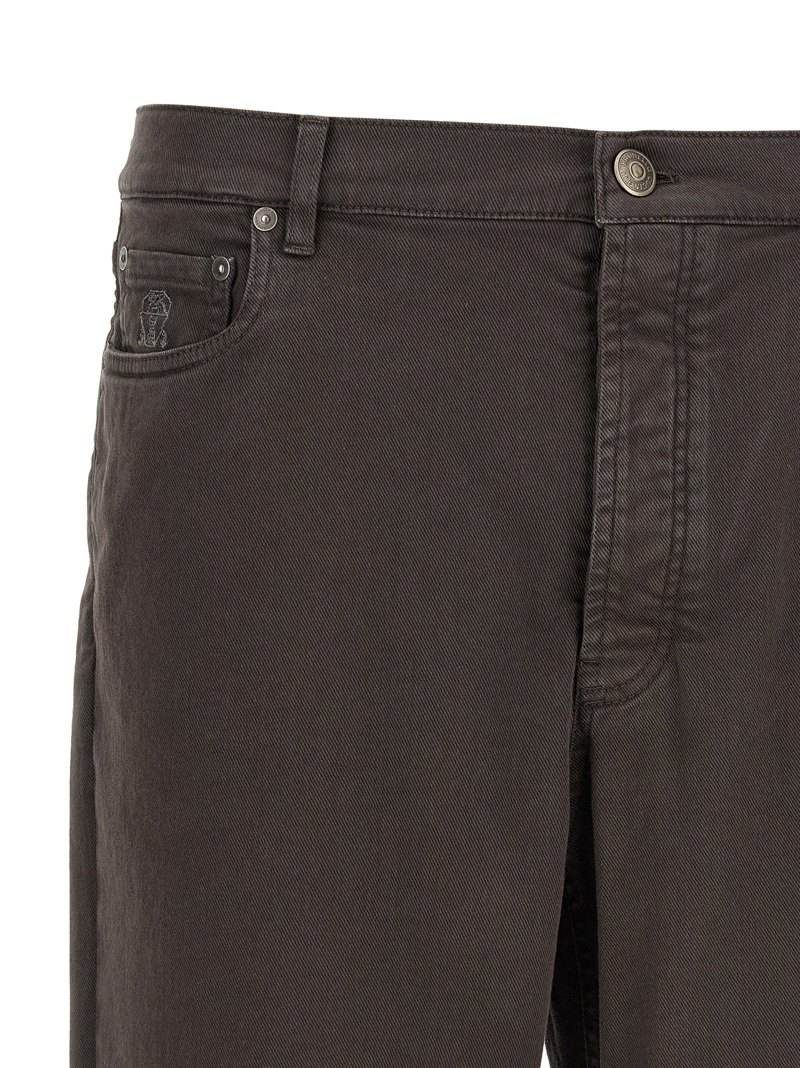 Brunello Cucinelli Garment-Dyed Denim Jeans