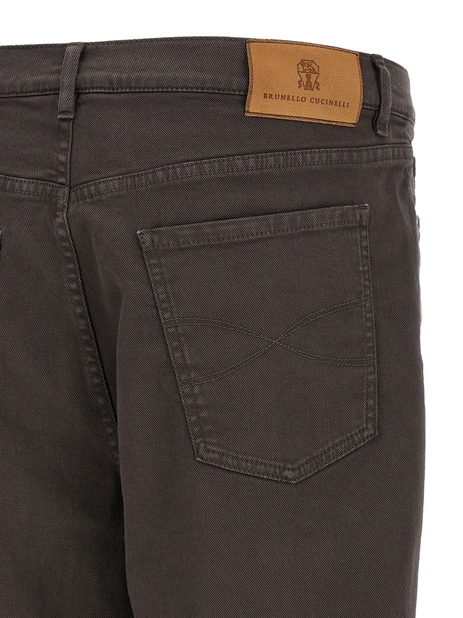 Brunello Cucinelli Garment-Dyed Denim Jeans