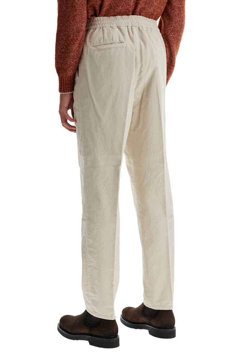 Brunello Cucinelli Corduroy Leisure Fit Pants White