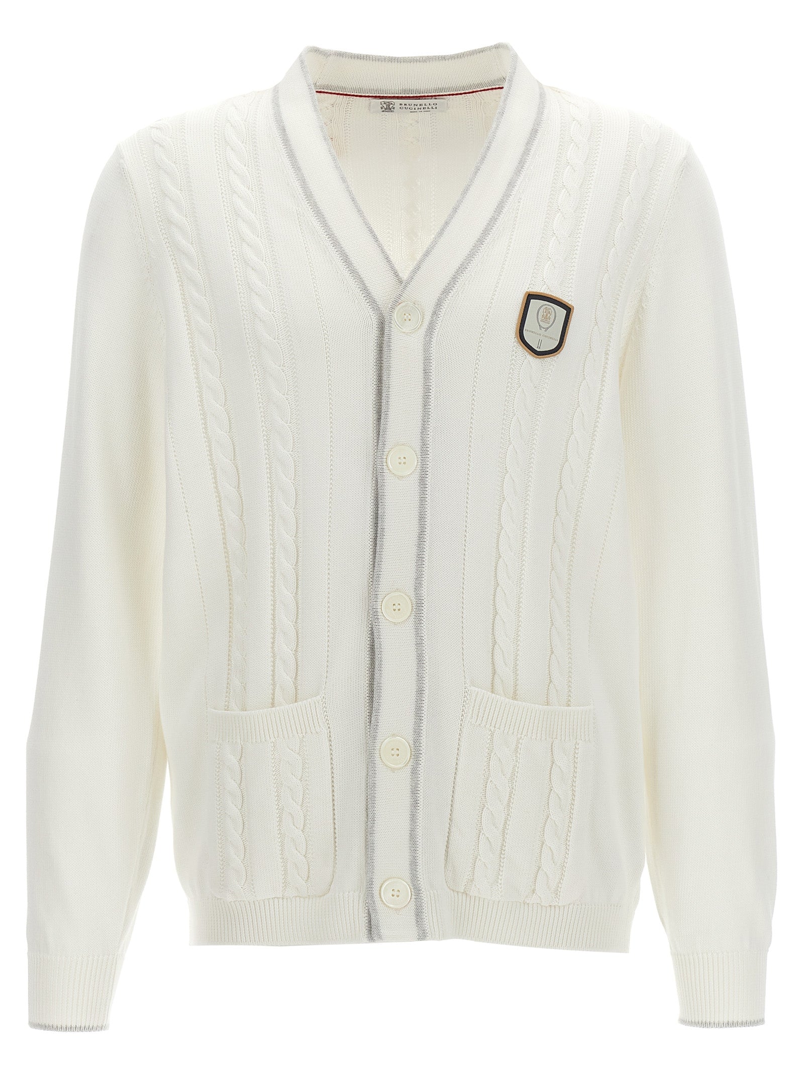 Brunello Cucinelli Logo Patch Cardigan