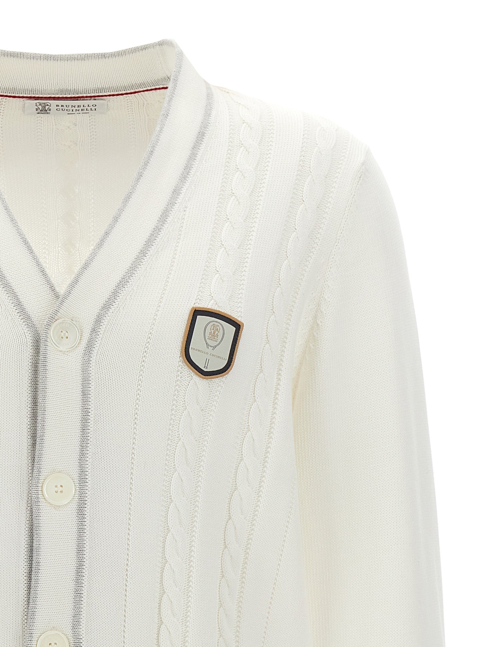 Brunello Cucinelli Logo Patch Cardigan