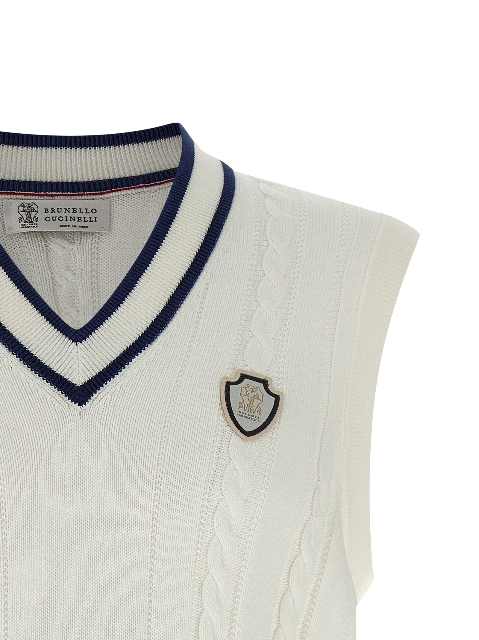 Brunello Cucinelli Cotton Braided Vest