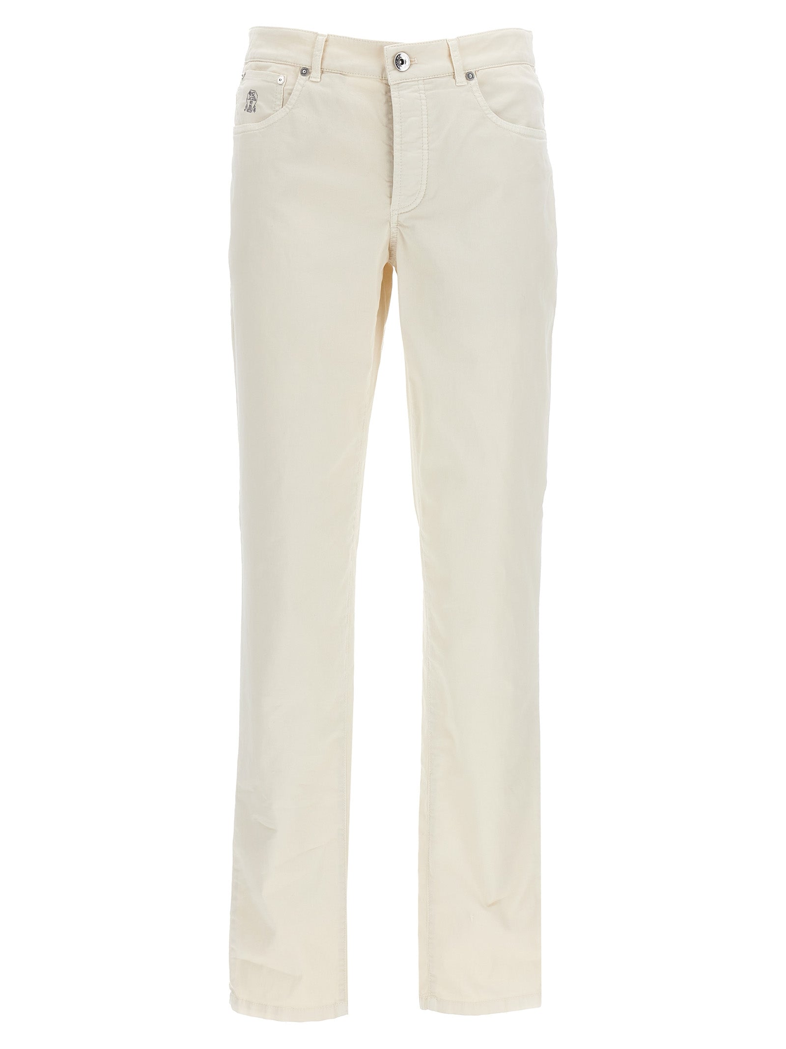 Brunello Cucinelli Embroidery Logo Pants