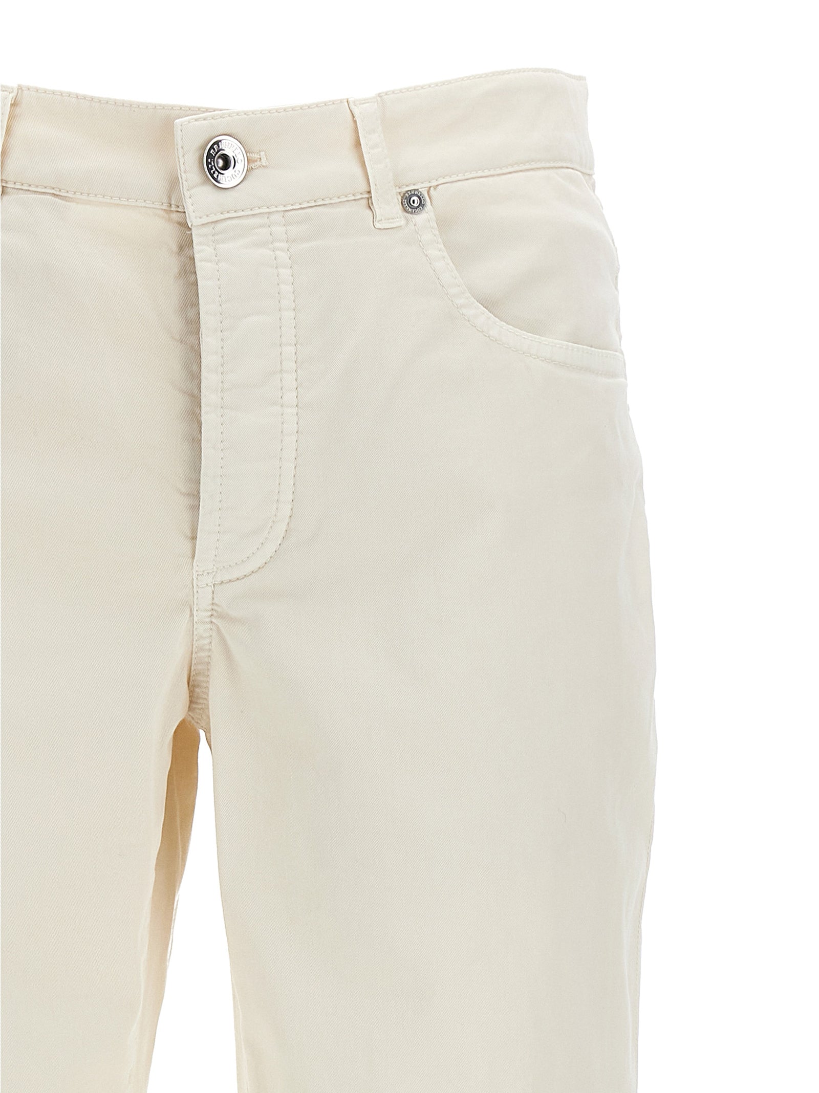 Brunello Cucinelli Embroidery Logo Pants