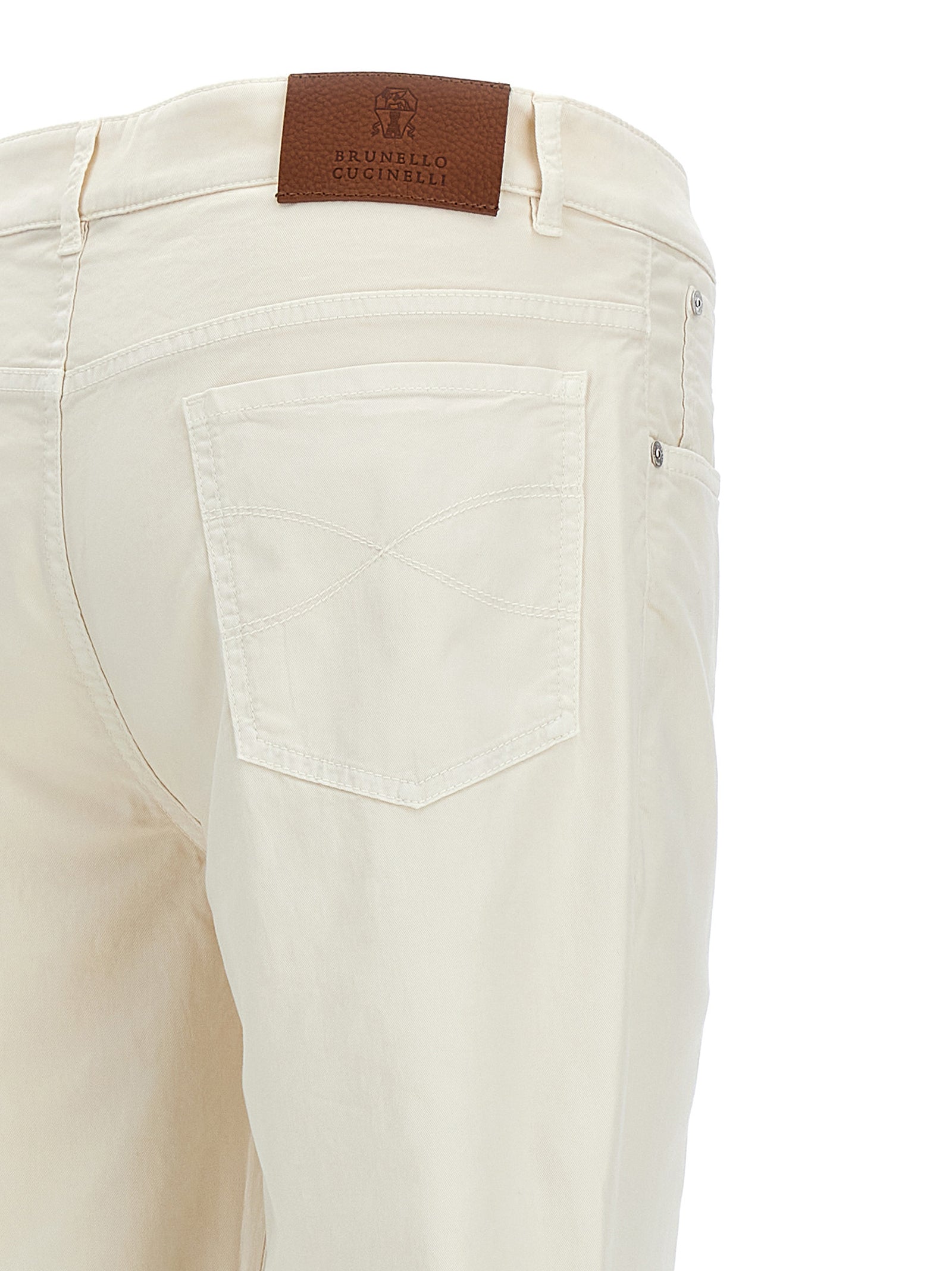 Brunello Cucinelli Embroidery Logo Pants