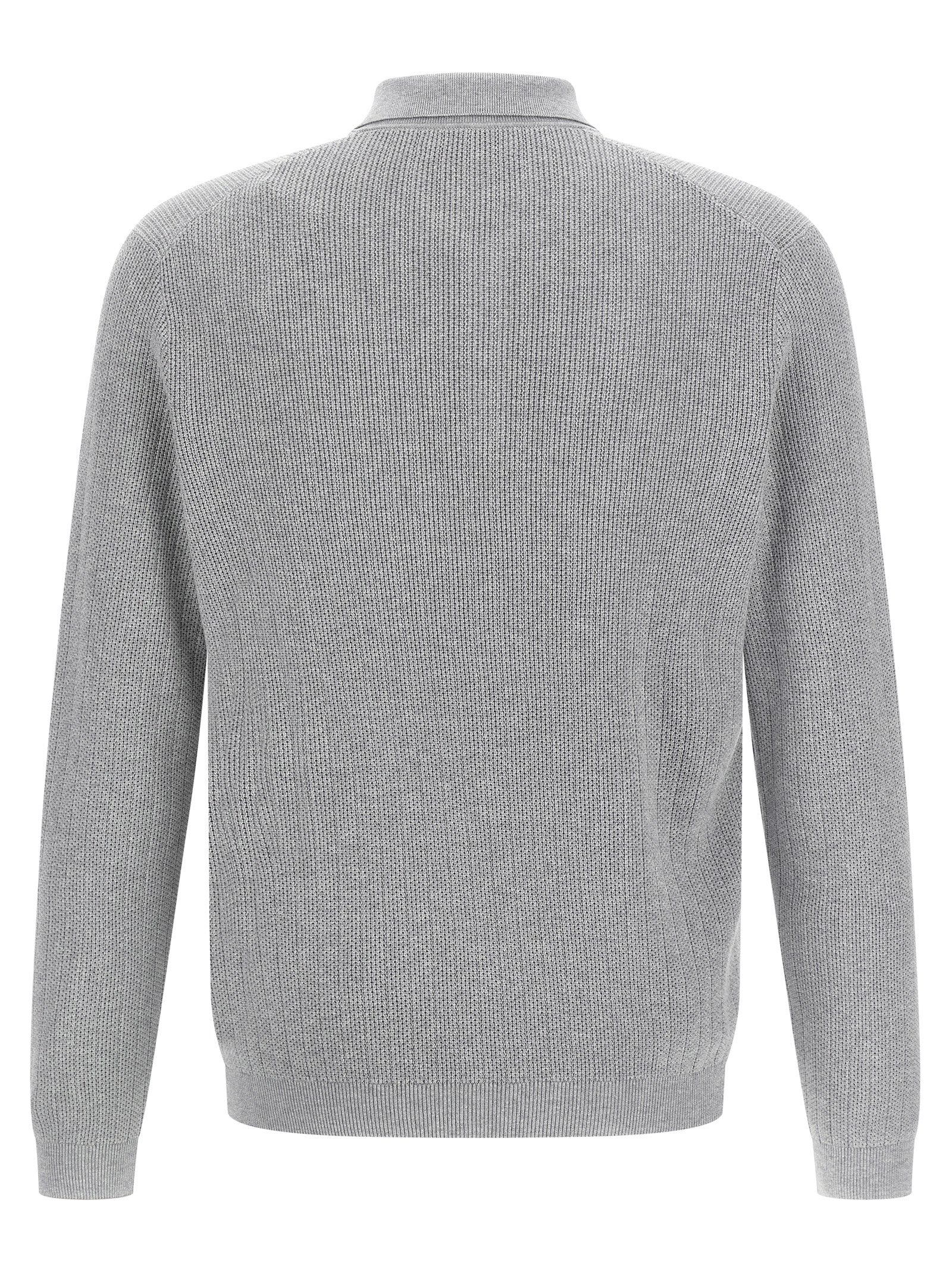 Brunello Cucinelli Honeycomb Cotton Polo Shirt