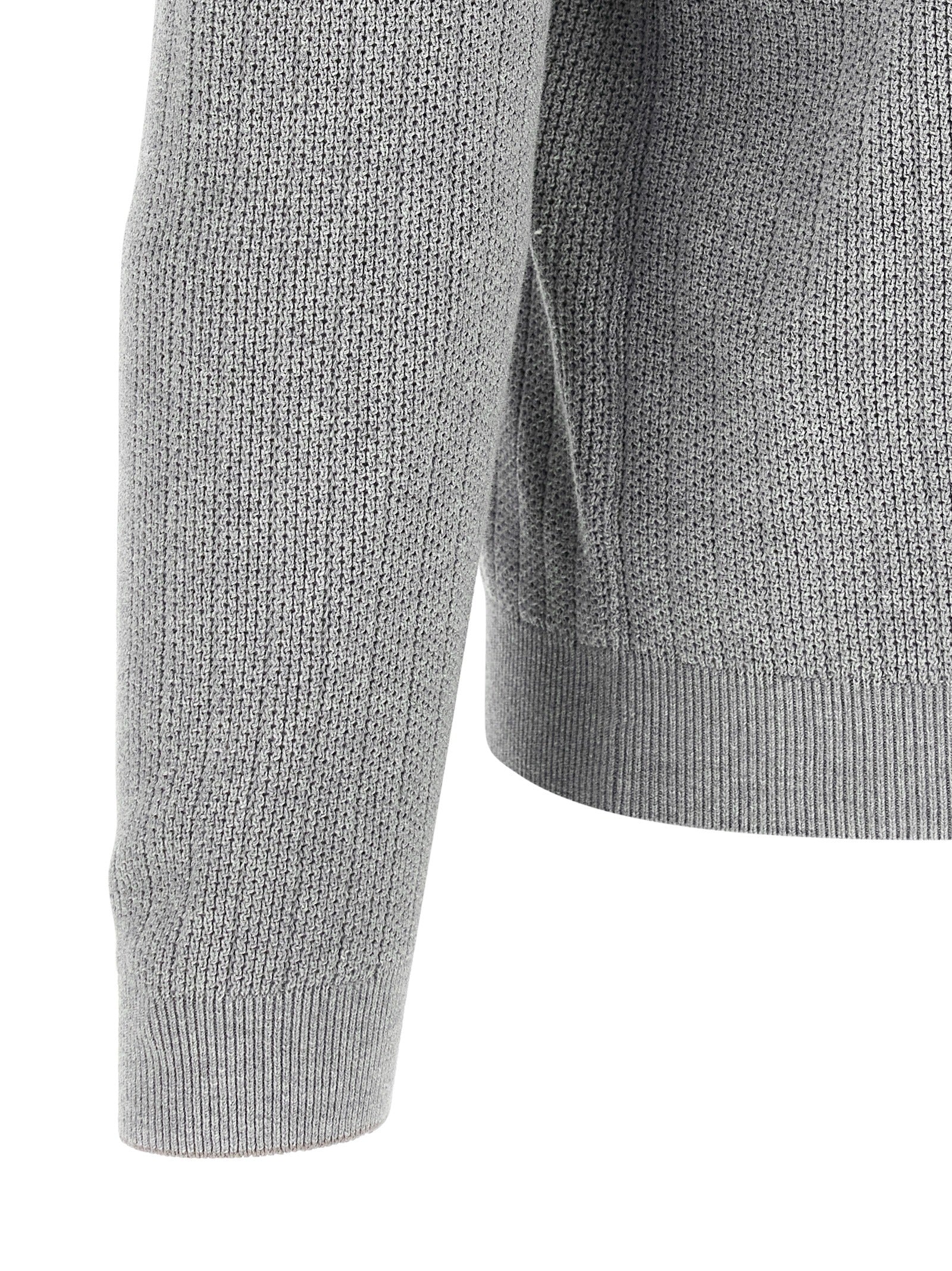 Brunello Cucinelli Honeycomb Cotton Polo Shirt