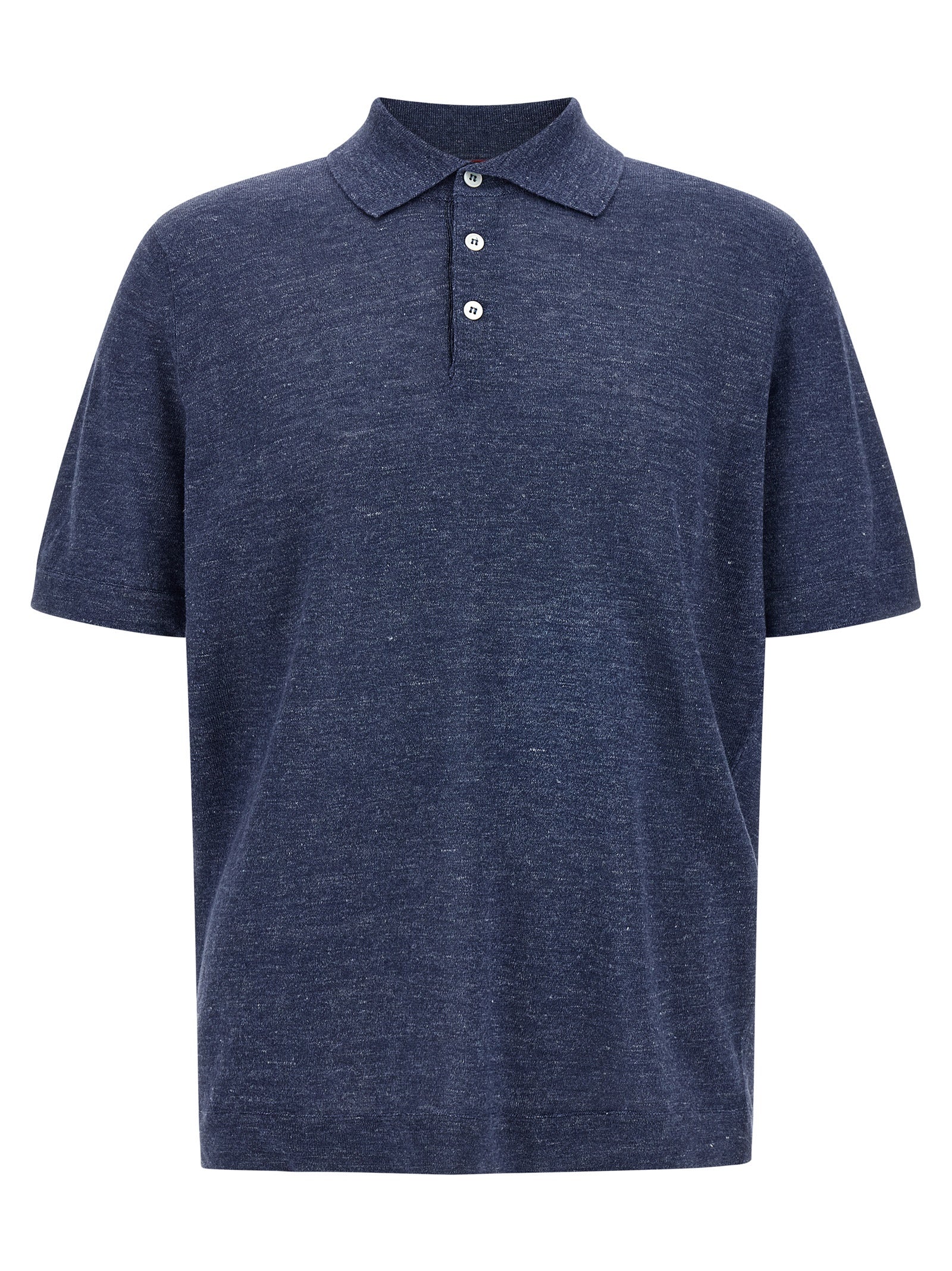 Brunello Cucinelli Linen Cotton Polo Shirt