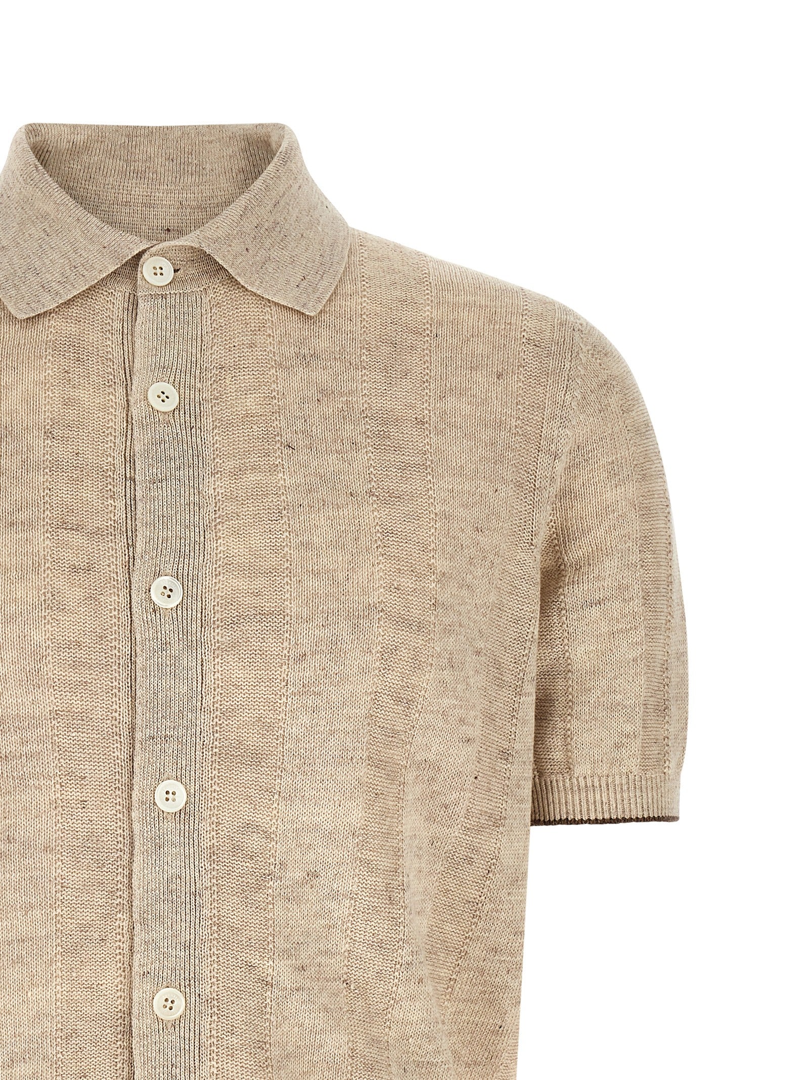 Brunello Cucinelli Operated Ribbed Shirt