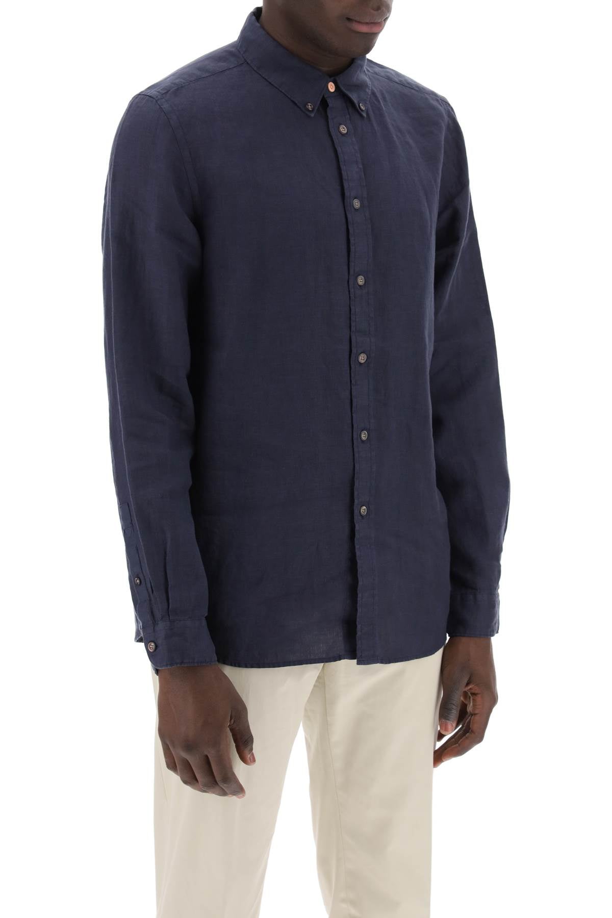 Ps Paul Smith Linen Button-Down Shirt For