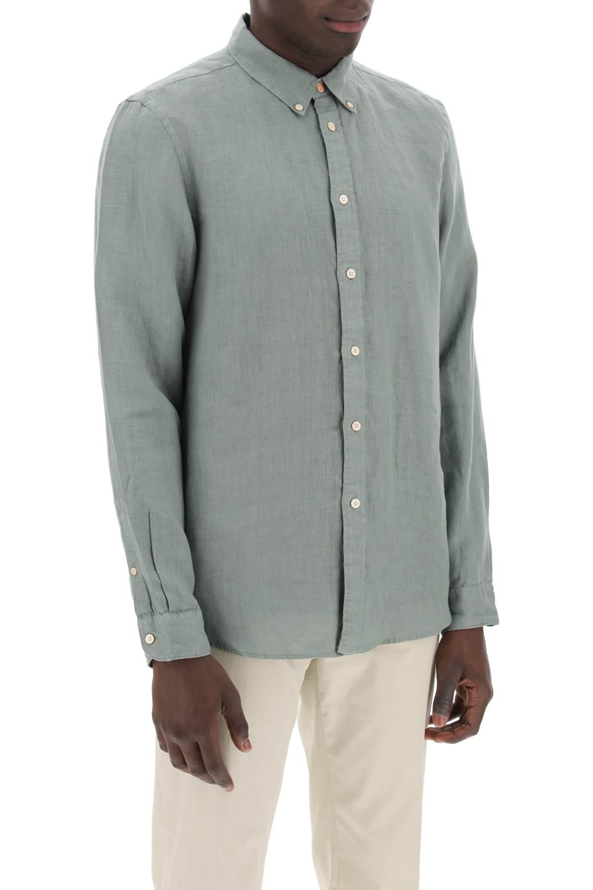 Ps Paul Smith Linen Button-Down Shirt For