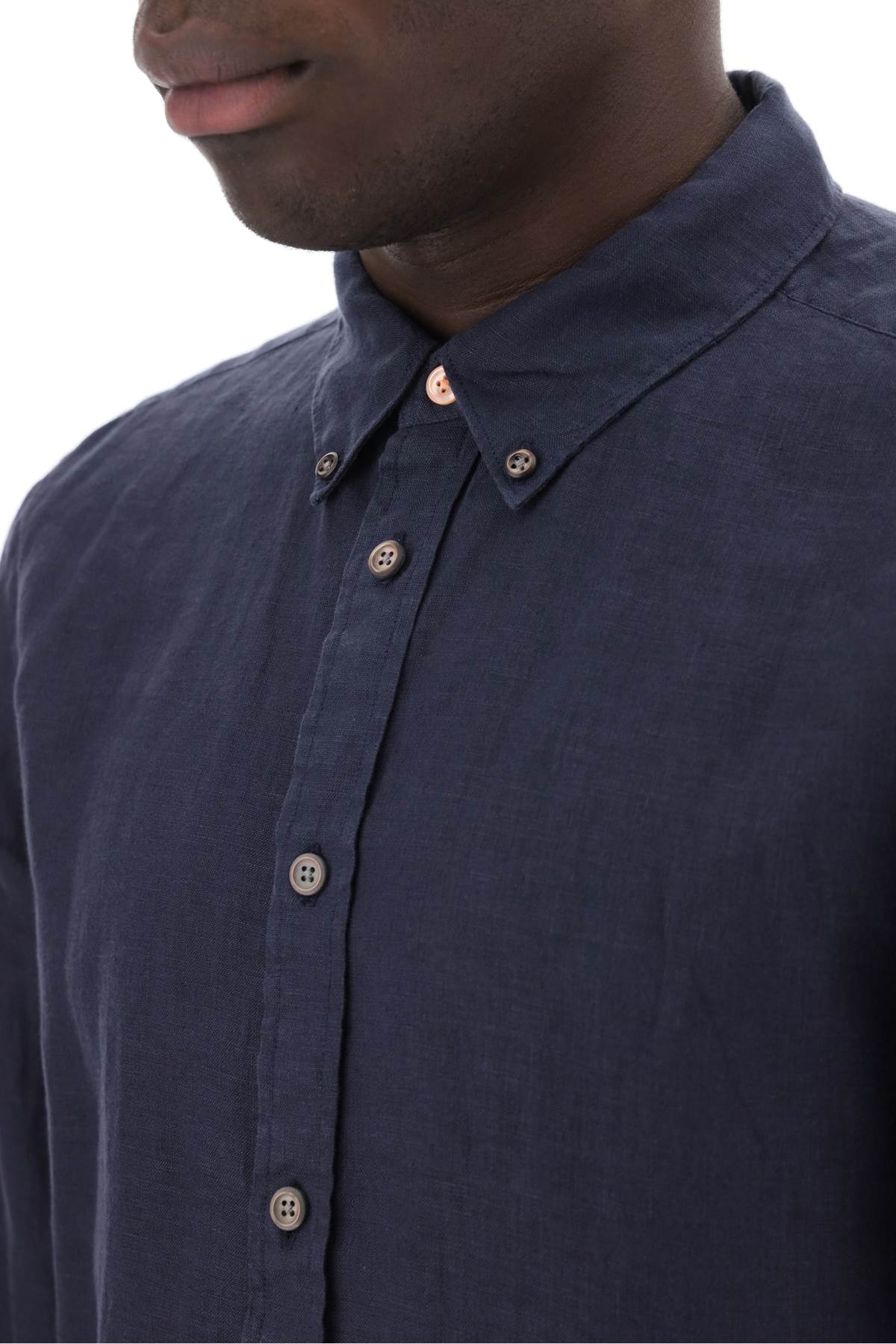 Ps Paul Smith Linen Button-Down Shirt For