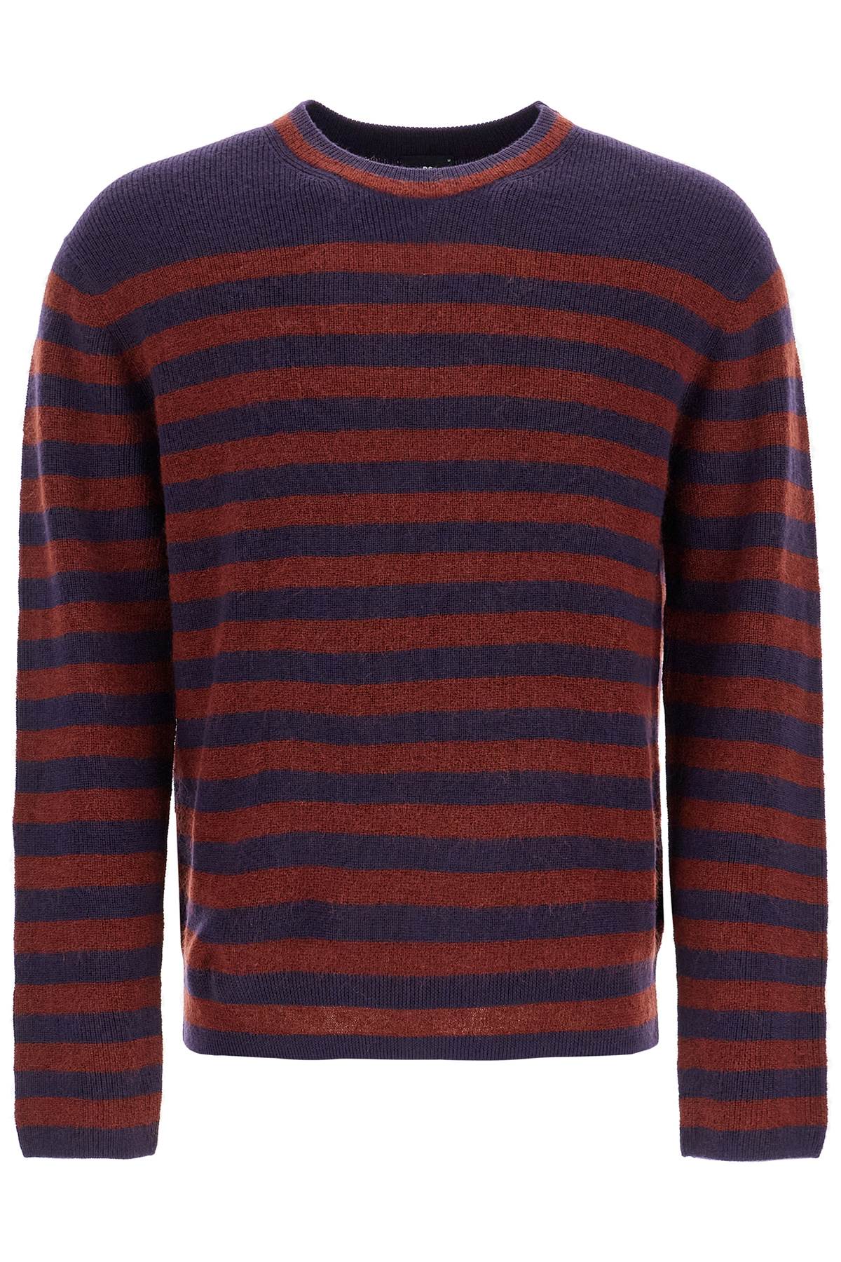 Ps Paul Smith Striped Wool And Mohair Blend Pullover