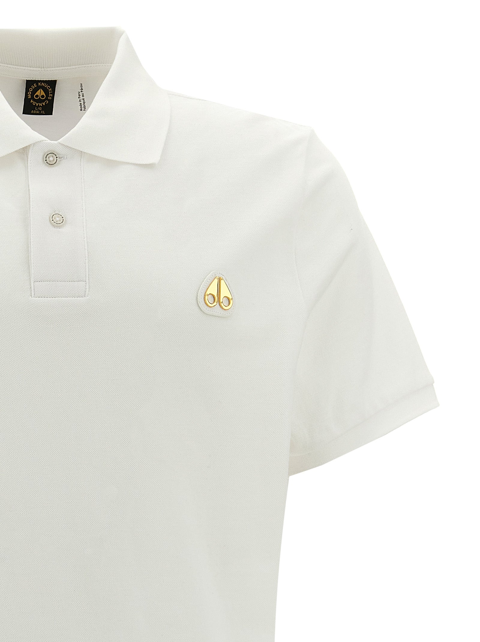 Moose Knuckles 'Everett Gold' Polo Shirt